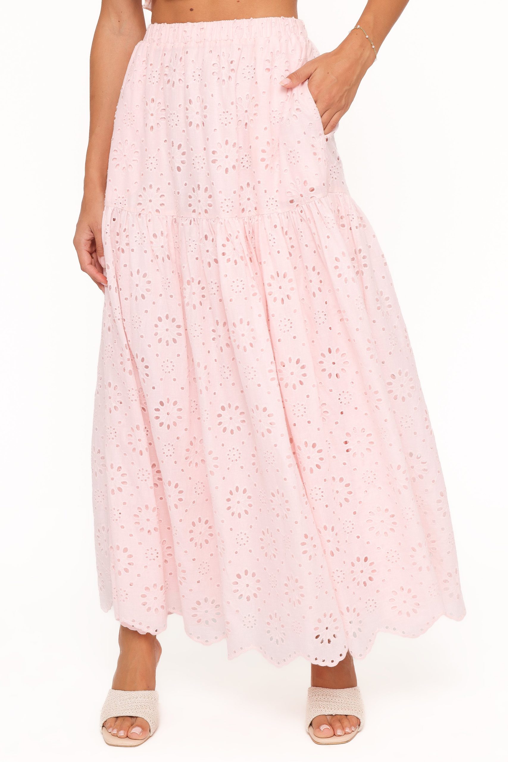 Angelina Skirt Set - Pink Broiderie - Image 7