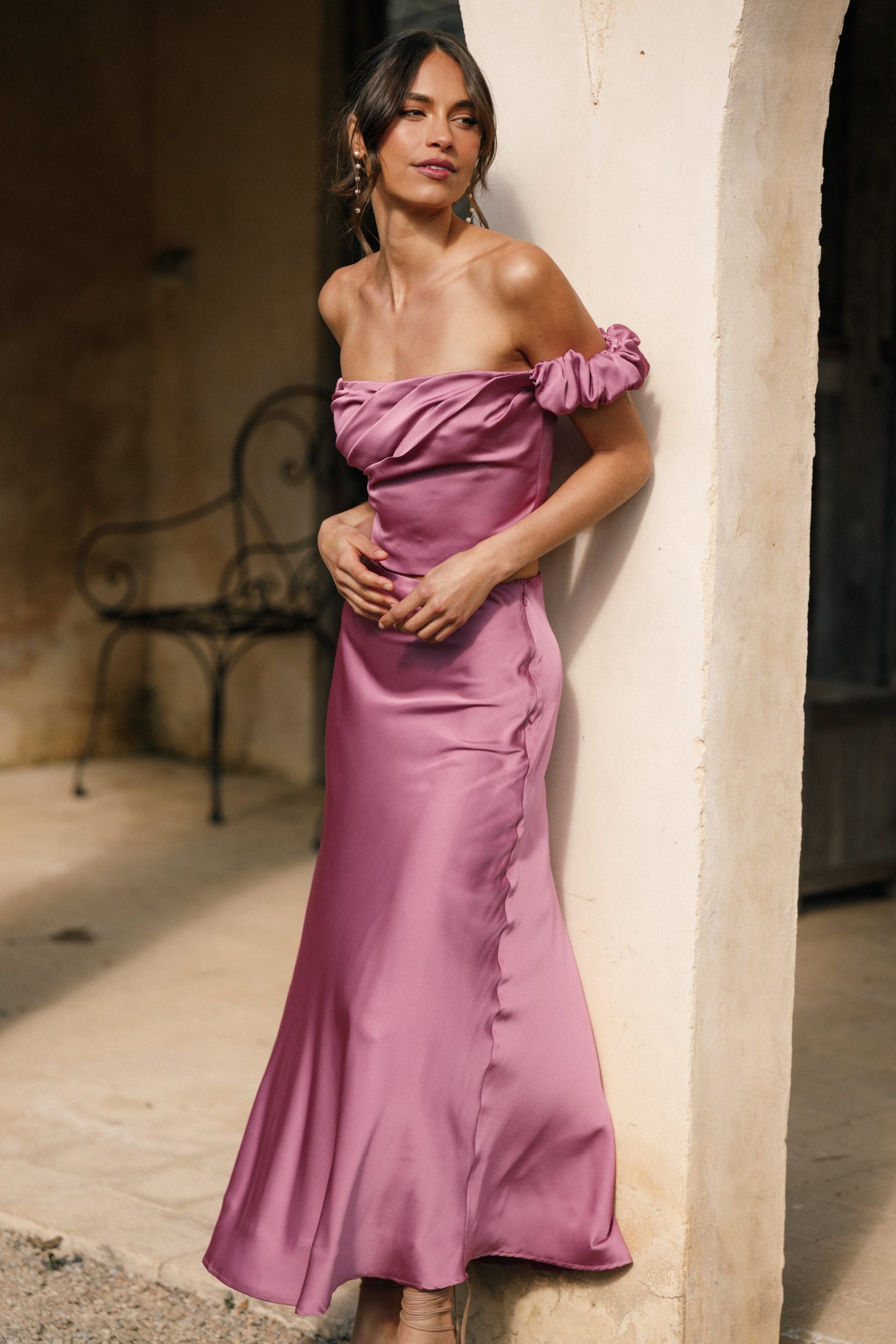 Arabella Two Piece Set - Dark Rose - Image 2