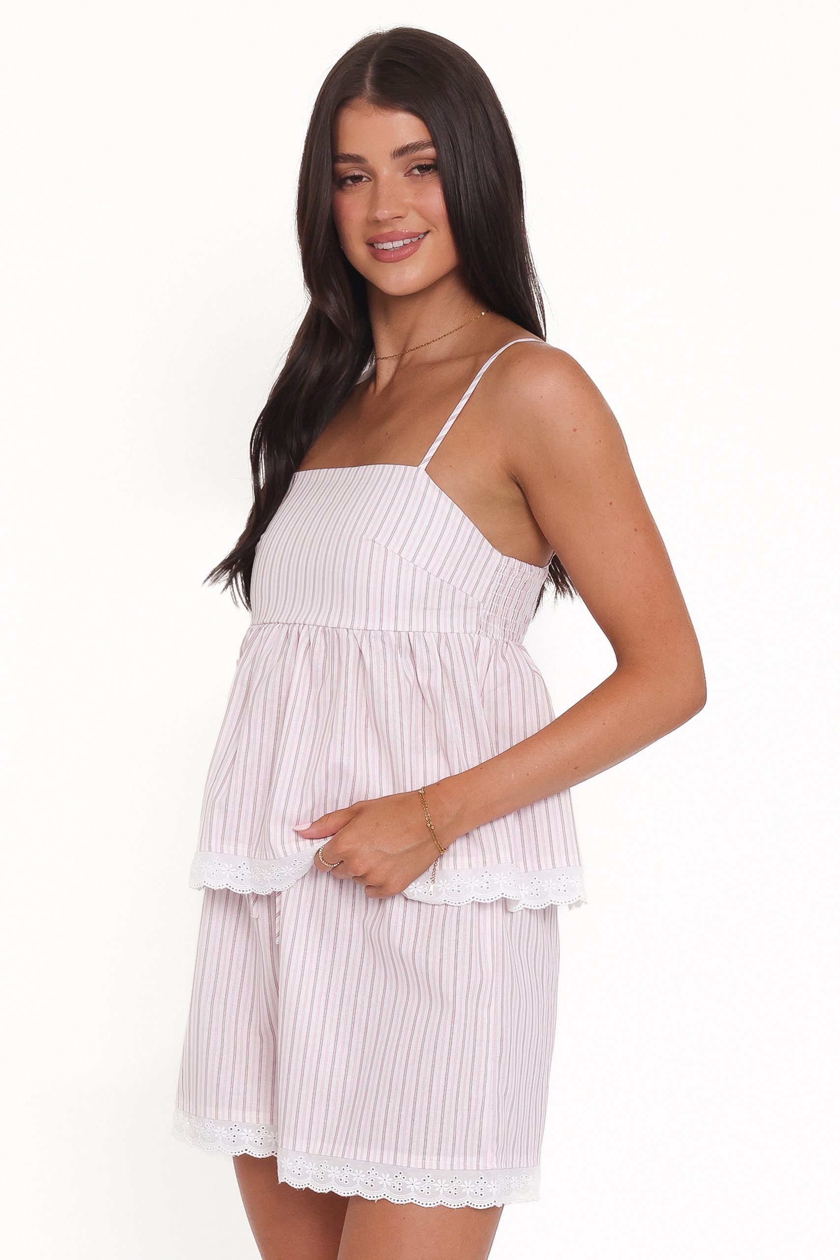 Bridie Short Set - Pink Stripe - Image 4