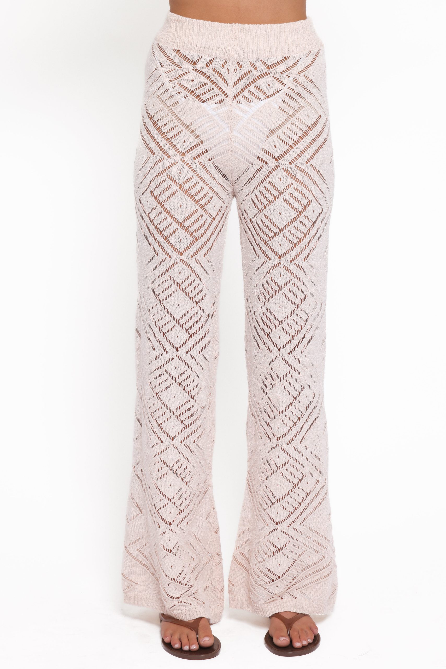 Briony Knit Pant Set - Cream - Image 7
