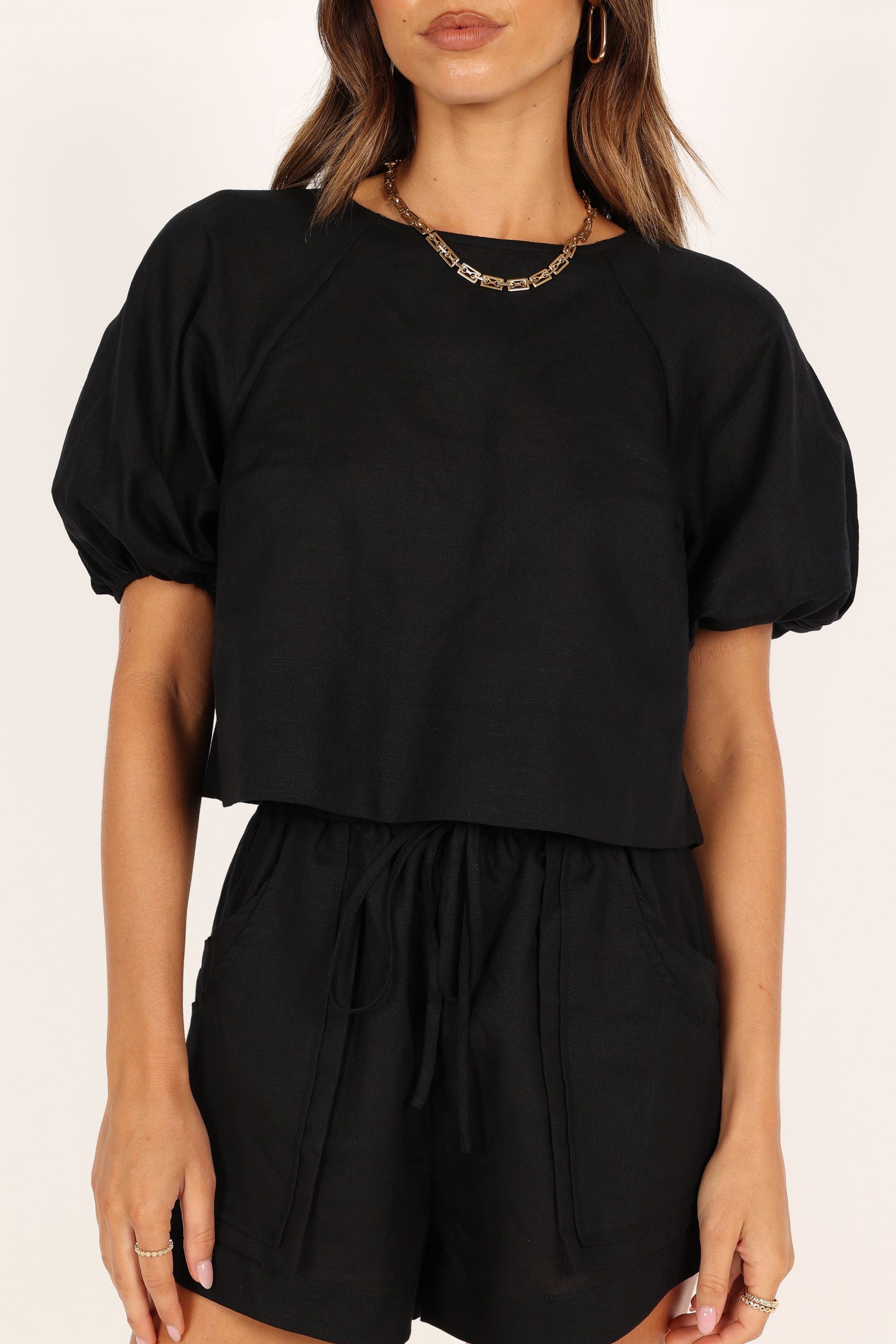Chelsey Linen Set - Black - Image 4