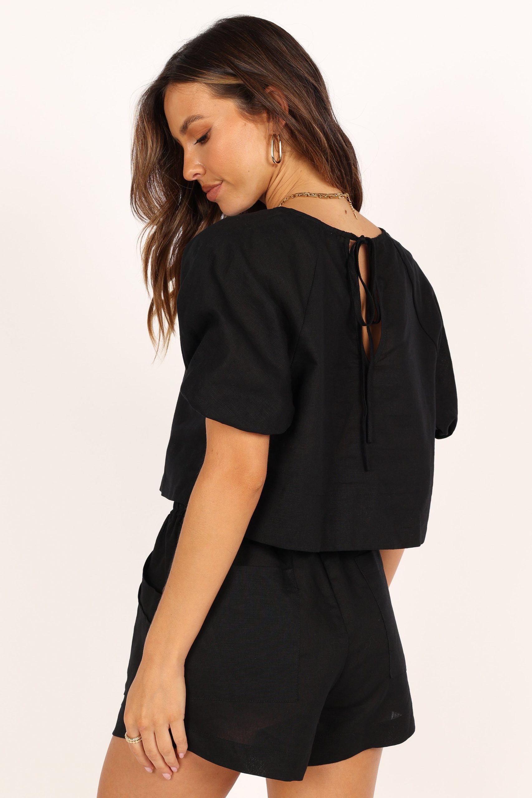Chelsey Linen Set - Black - Image 5