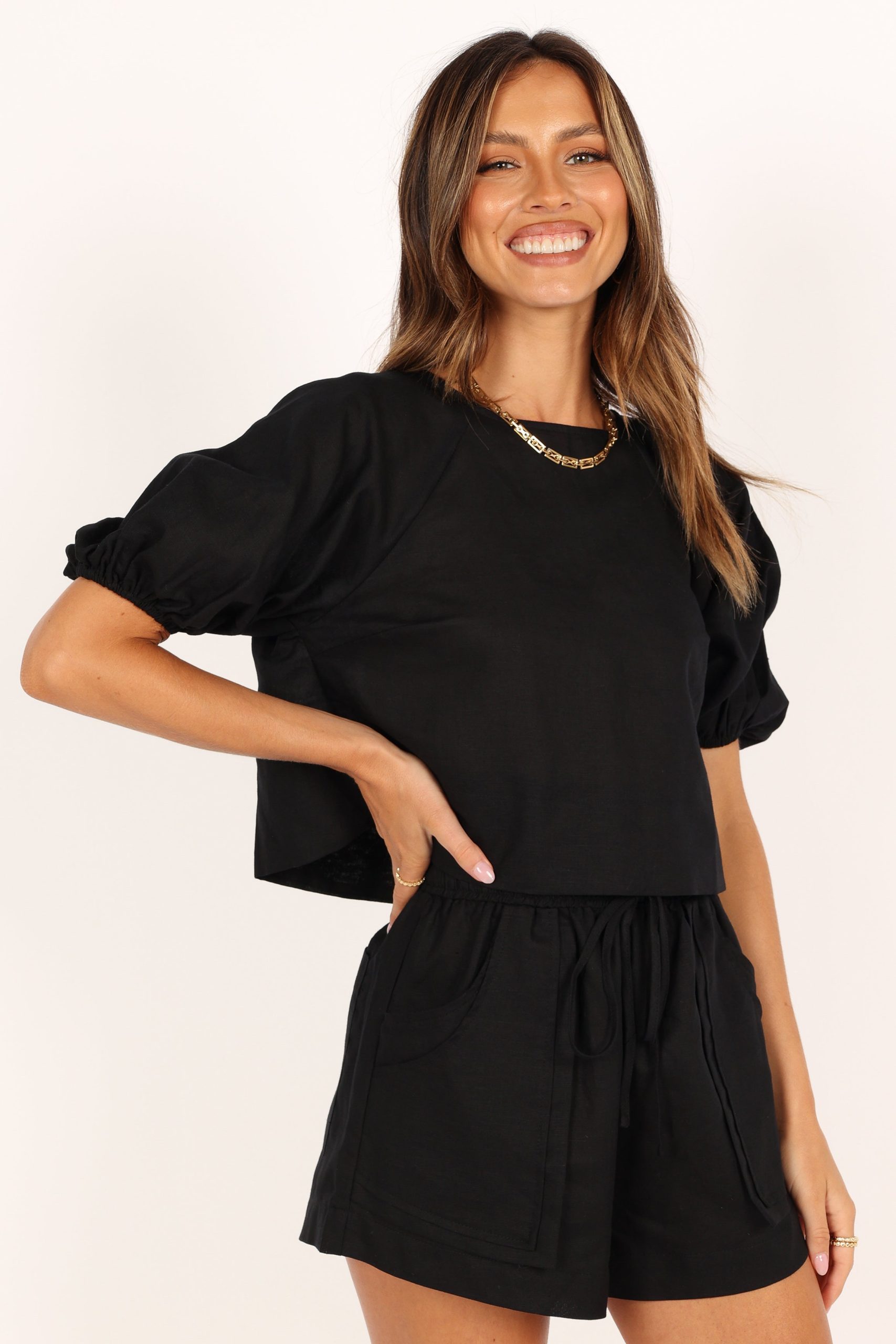 Chelsey Linen Set - Black - Image 6
