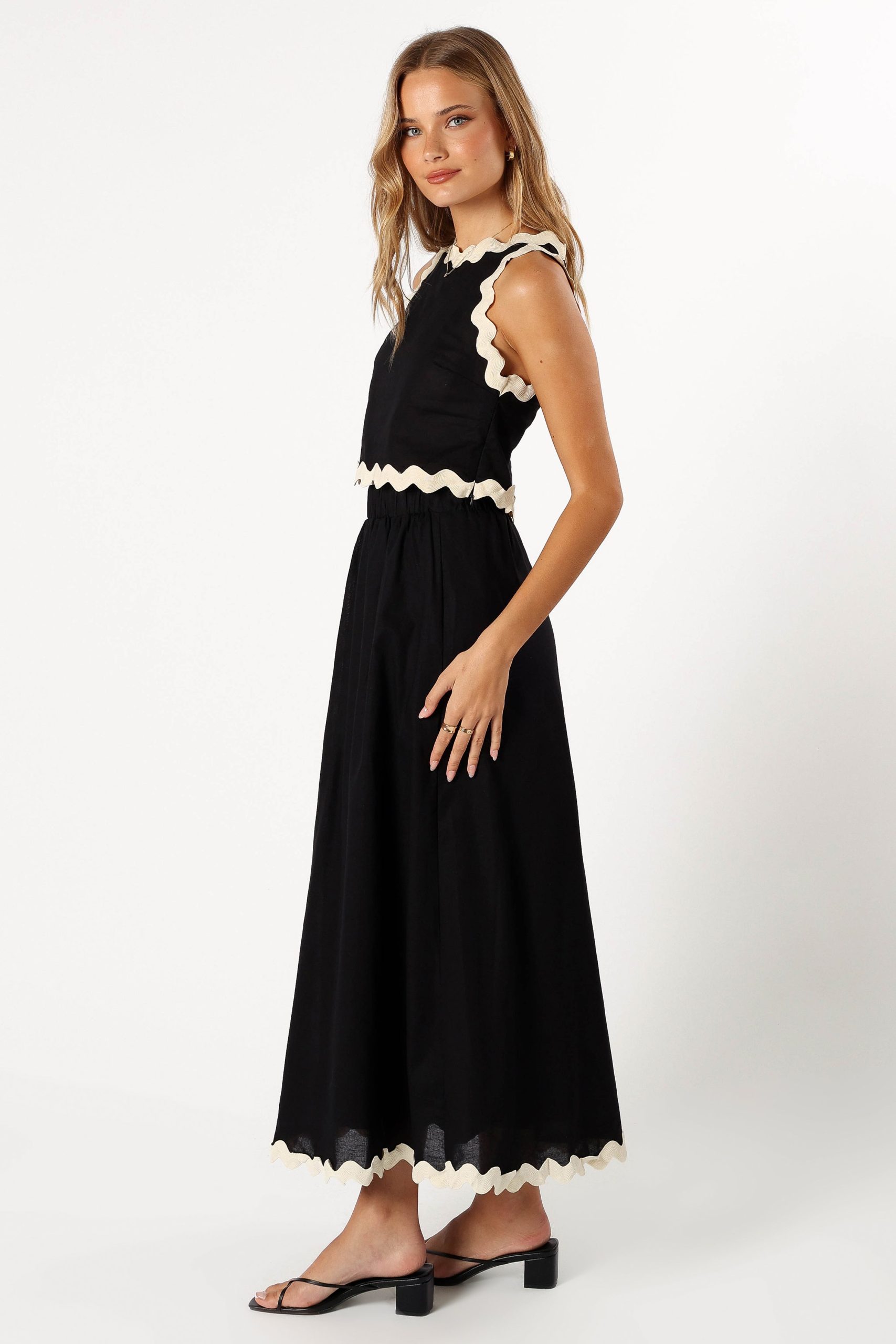 Chrissy Two Piece Set - Black Cream - Image 3