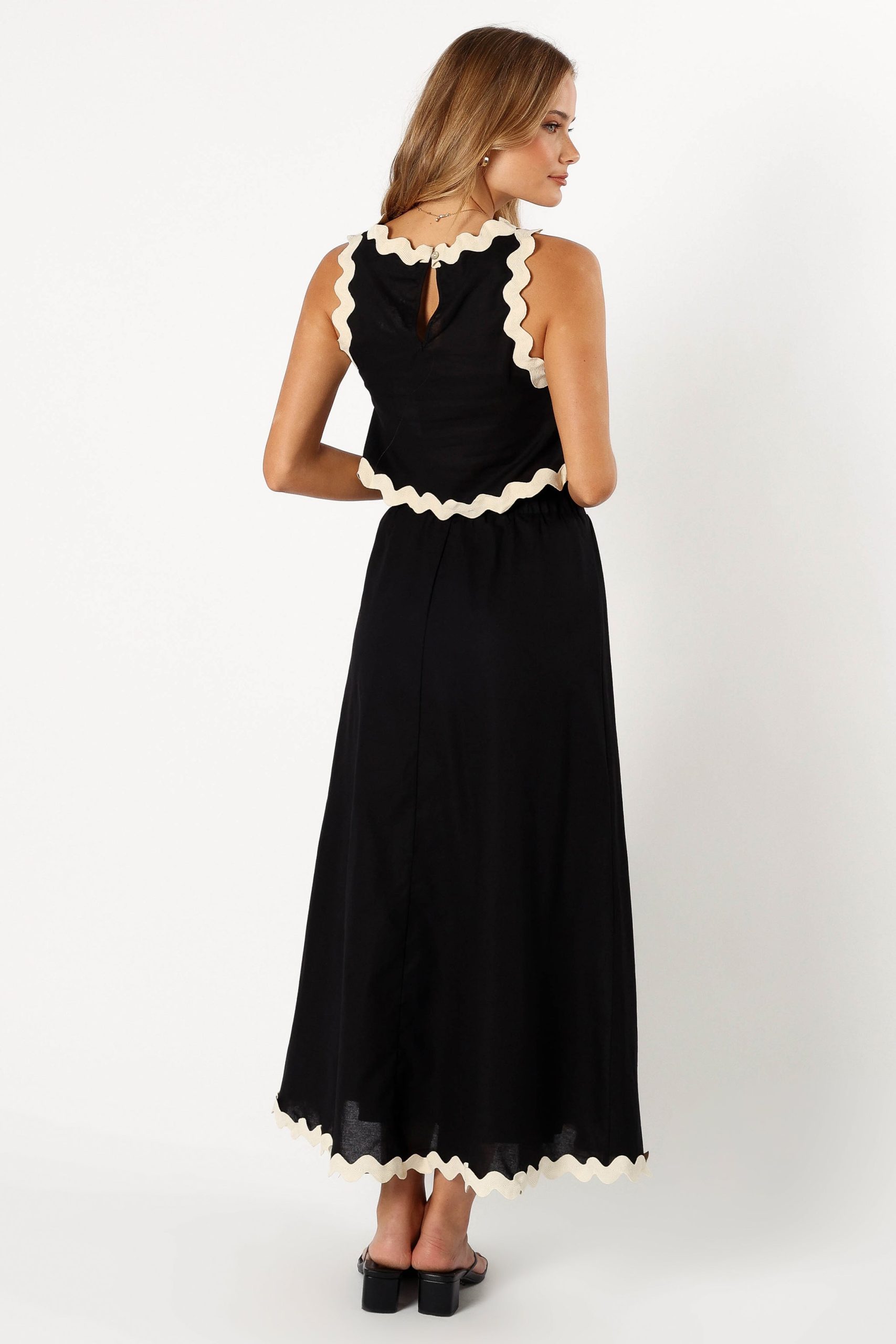 Chrissy Two Piece Set - Black Cream - Image 4