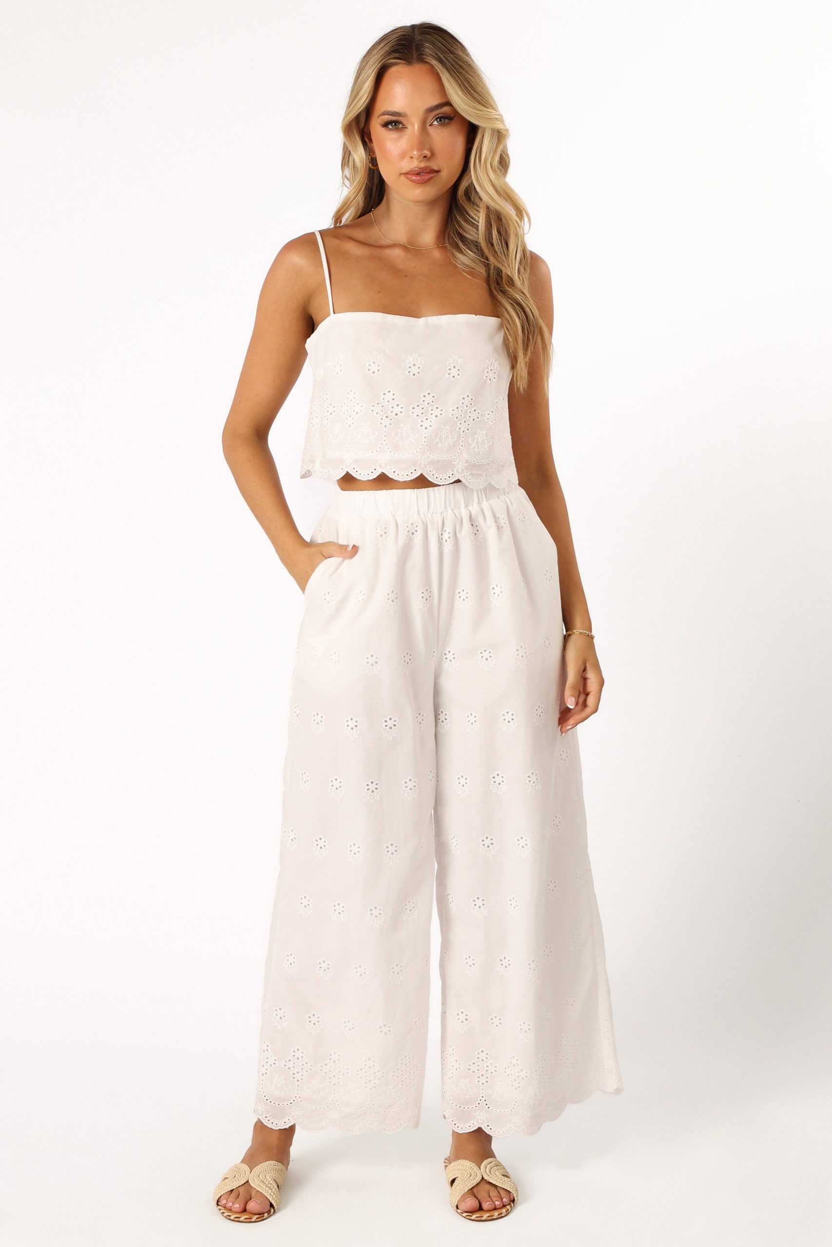 Clementine Pant Set - White - Image 6