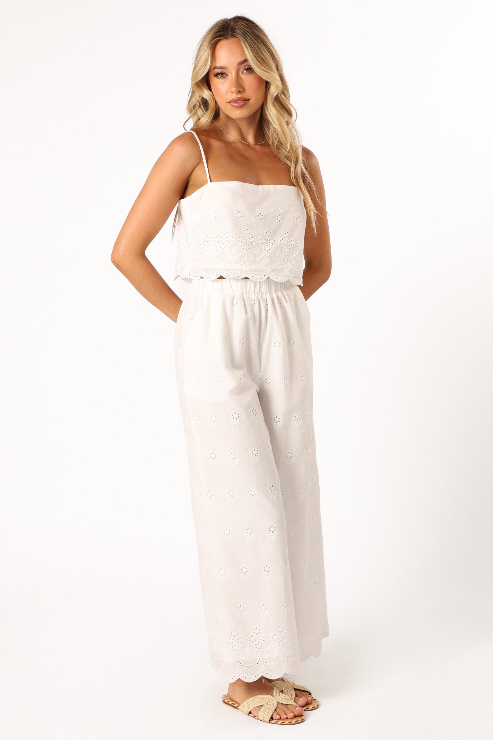 Clementine Pant Set - White - Image 5