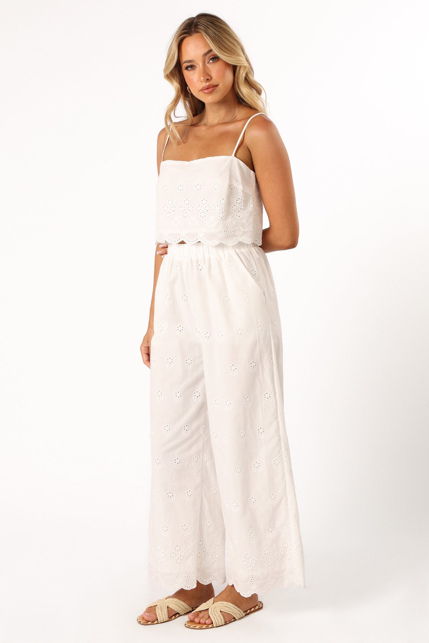 Clementine Pant Set - White - Image 3