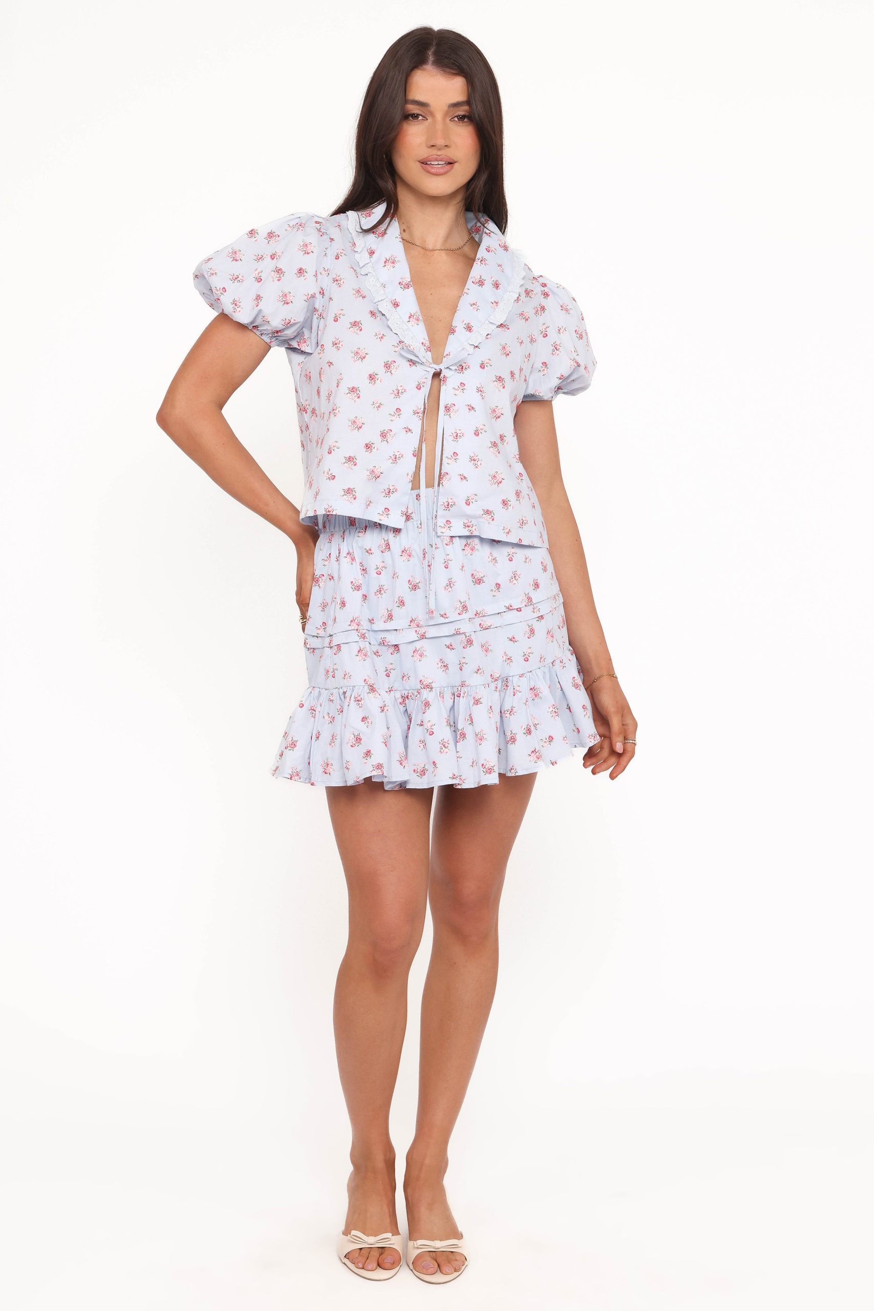 Courtney Skirt Set - Blue - Image 2