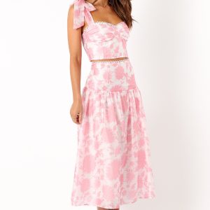 Elle Two Piece Set - Pink Floral