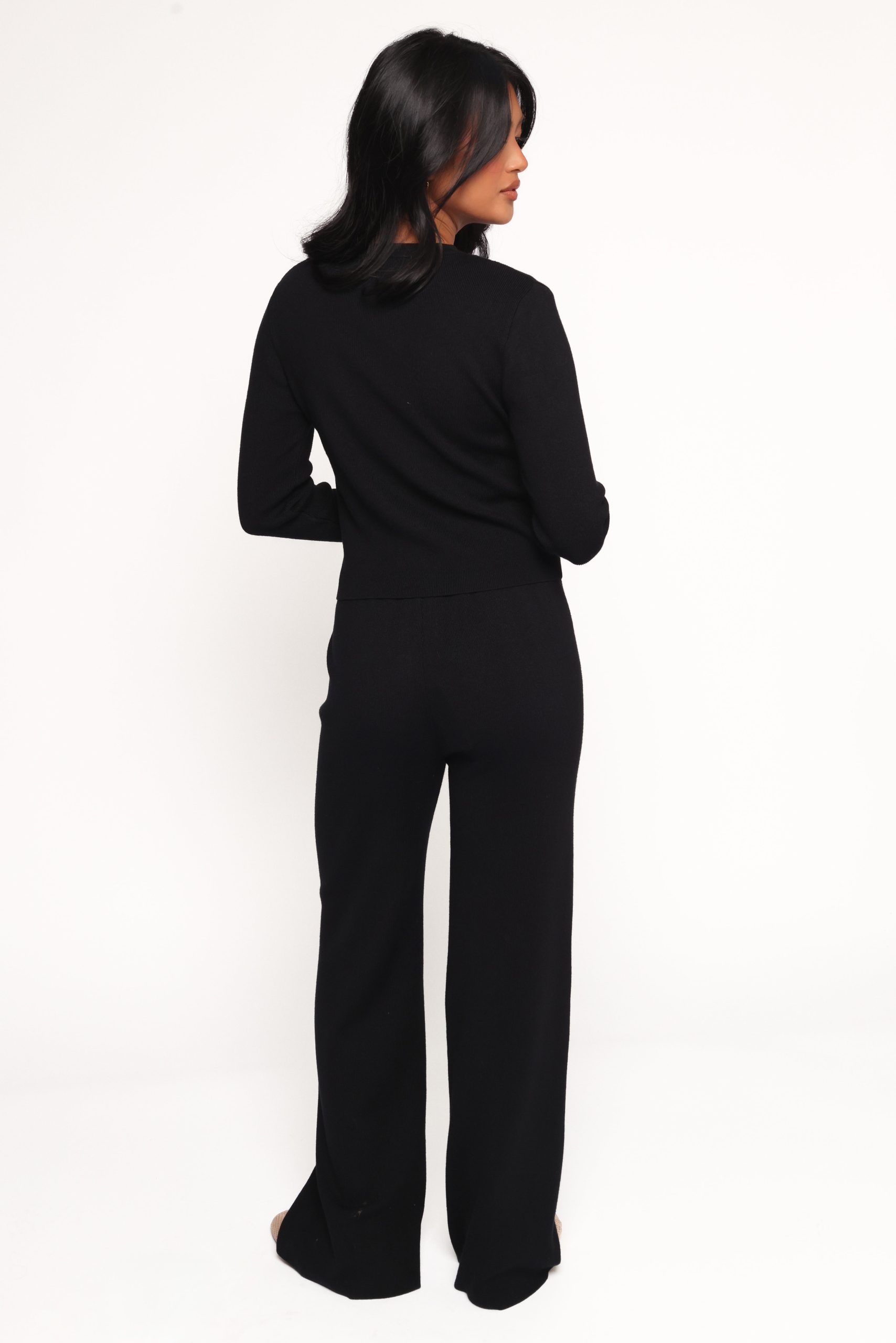 Elliot Knitted Pant Set - Black - Image 5