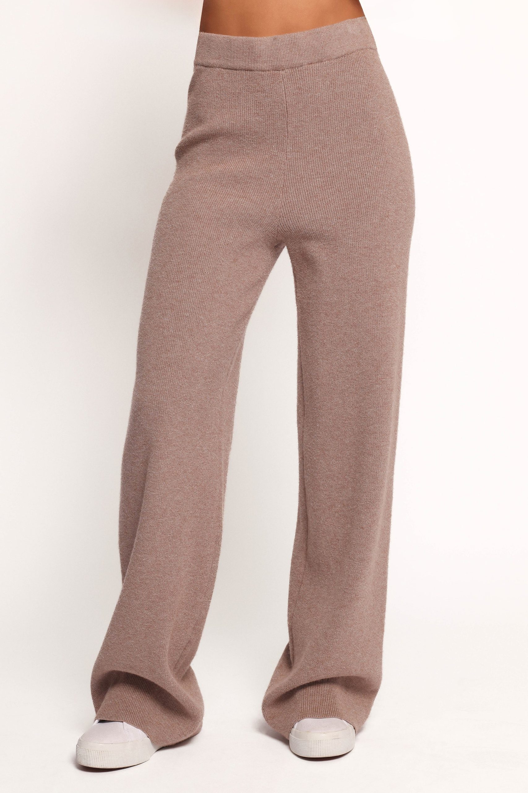Ellory Knitted Pant Set - Taupe Marle - Image 6