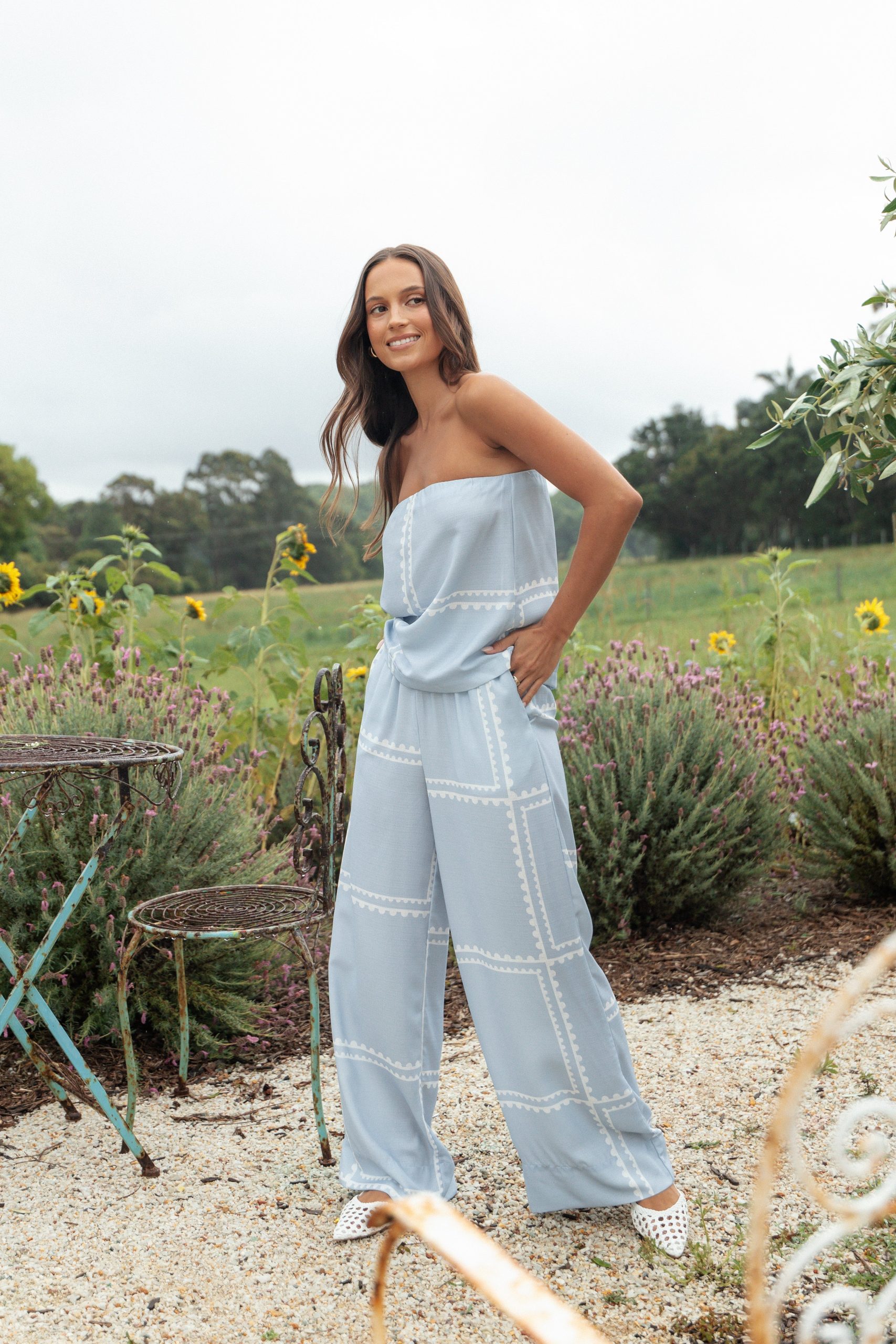 Ezra Pant Set - Light Blue - Image 2