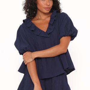 Felicity Short Set - Navy