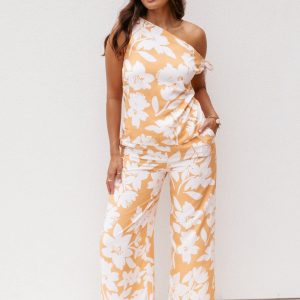 Flynn Pant Set - Yellow Floral