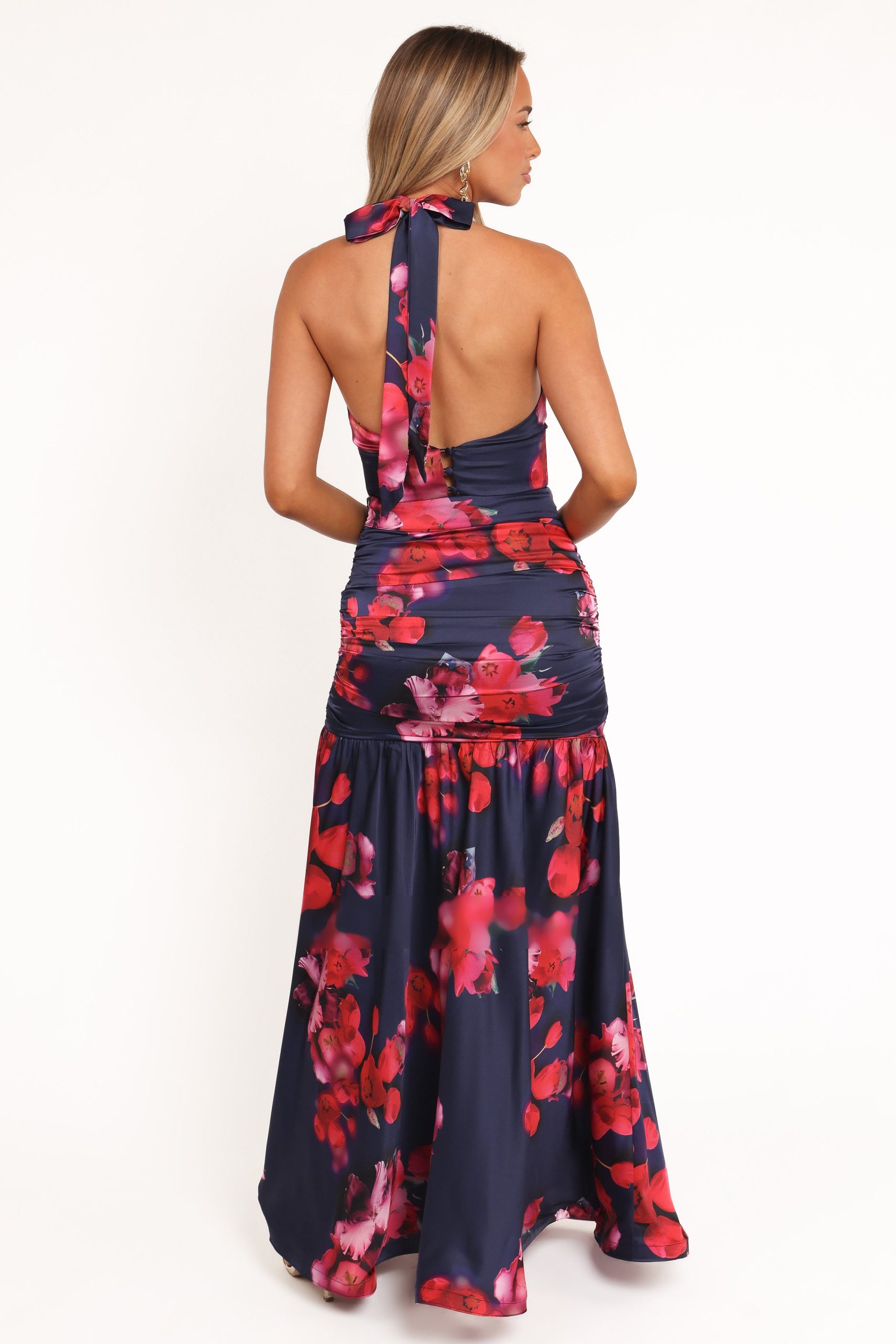 Freda Halter Skirt Set - Navy Floral - Image 5