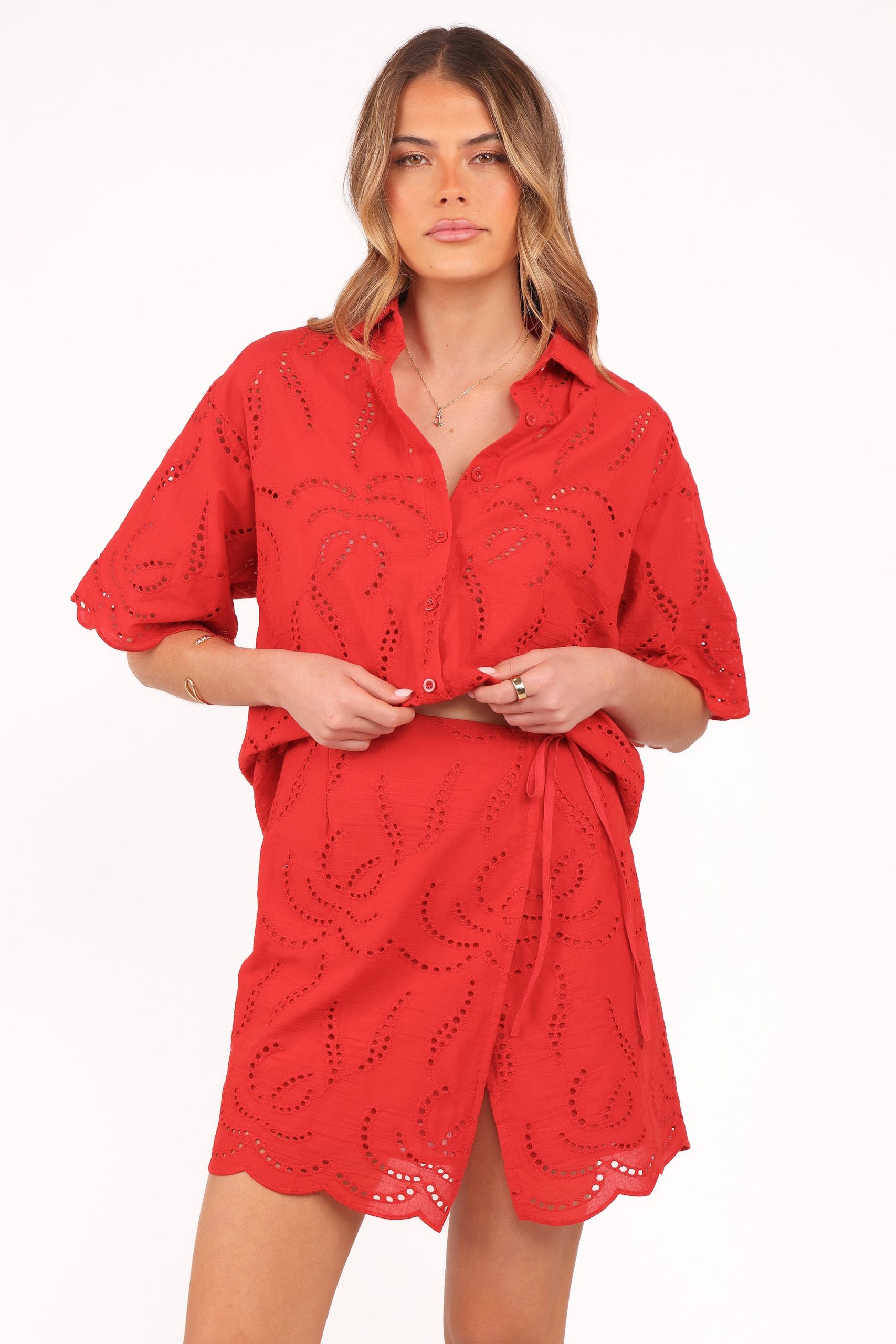Gallie Skirt Set - Red - Image 2