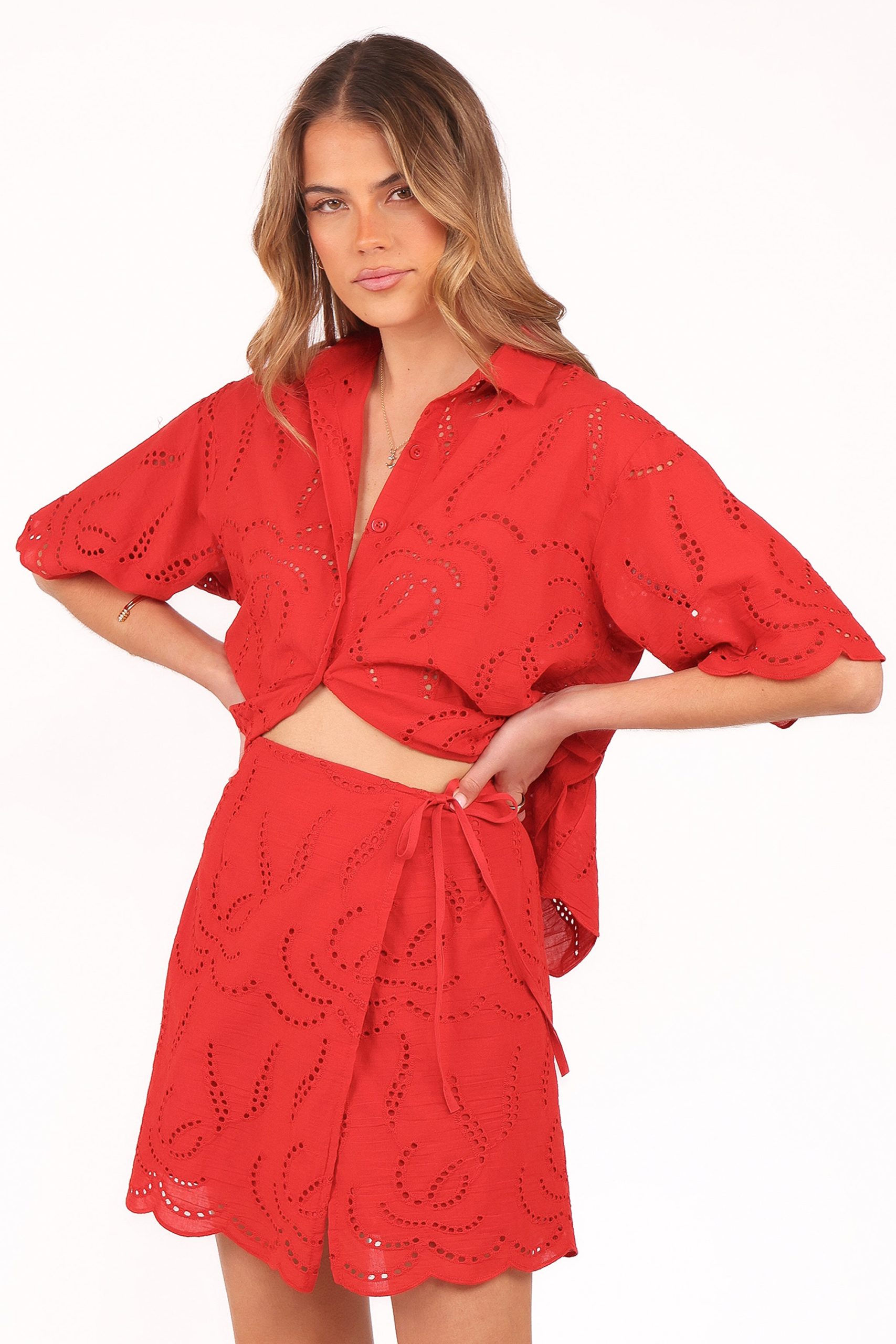Gallie Skirt Set - Red - Image 4