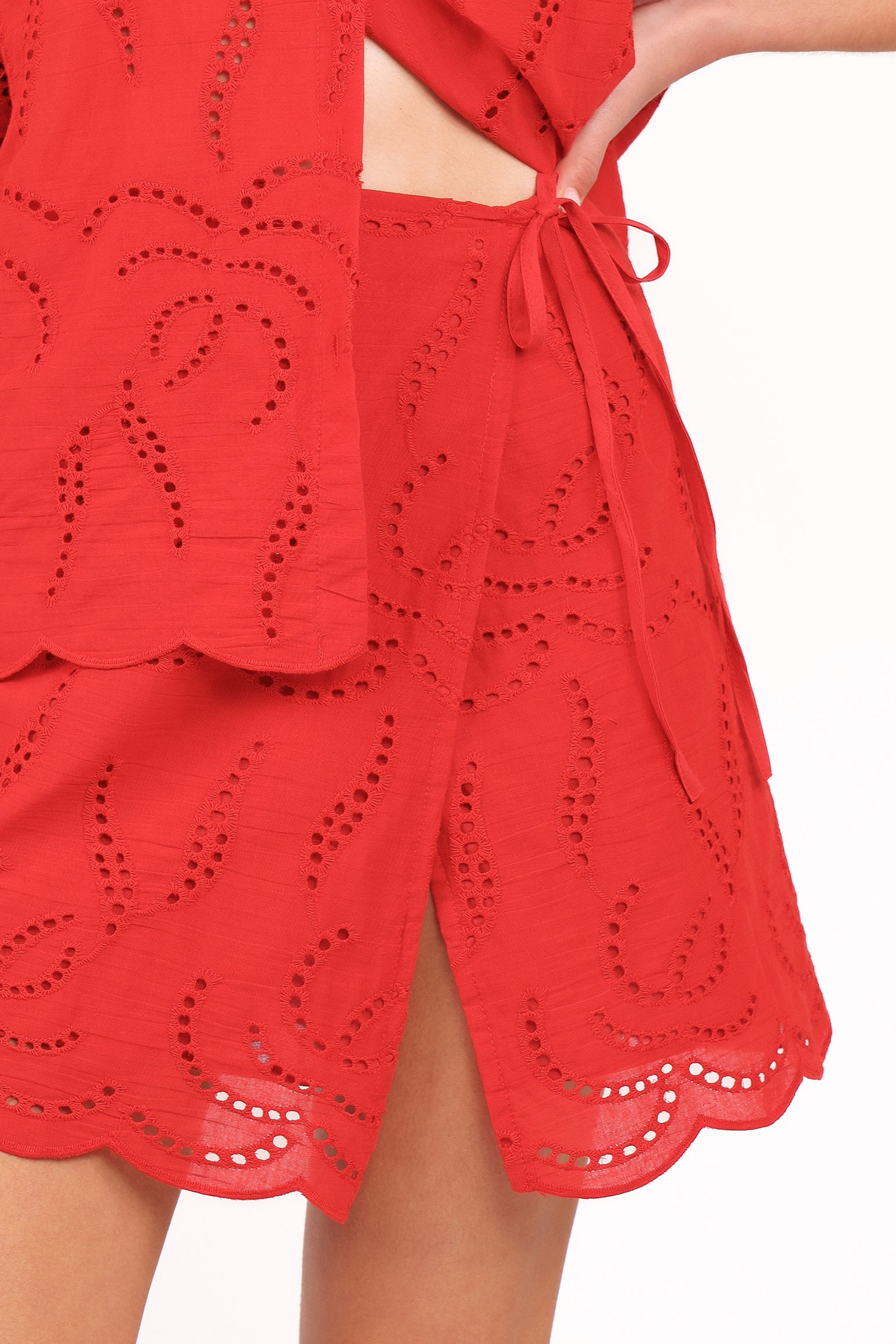 Gallie Skirt Set - Red - Image 6