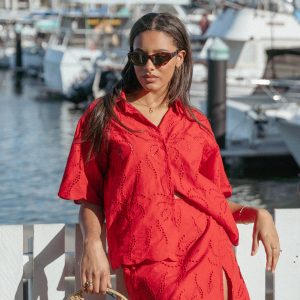 Gallie Skirt Set - Red