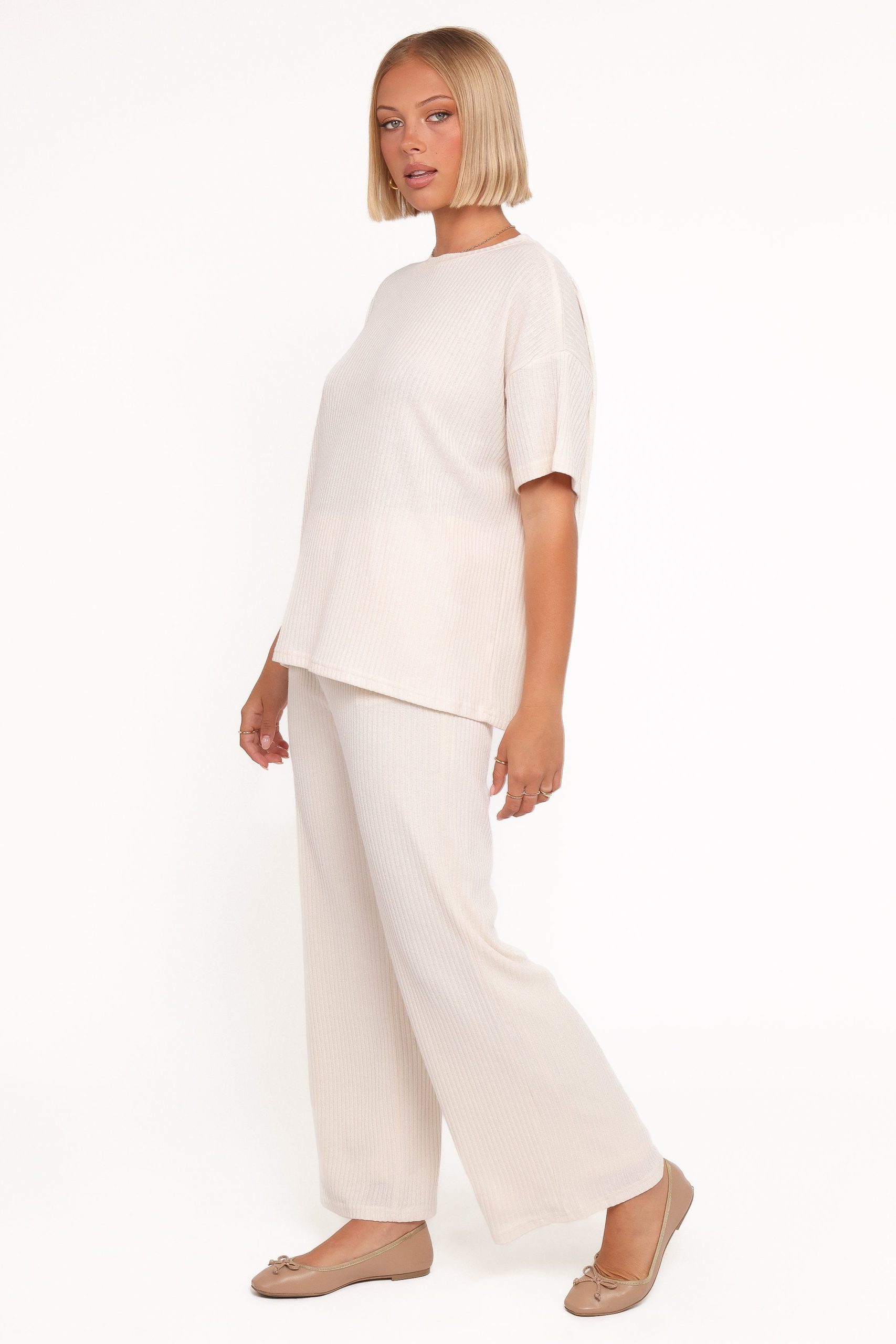 Granger Knit Pant Set - Cream - Image 3