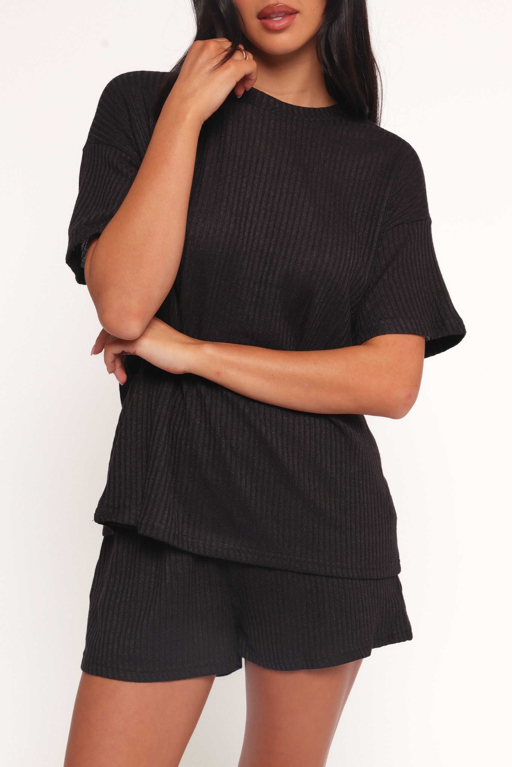 Granger Knit Short Set - Black - Image 2