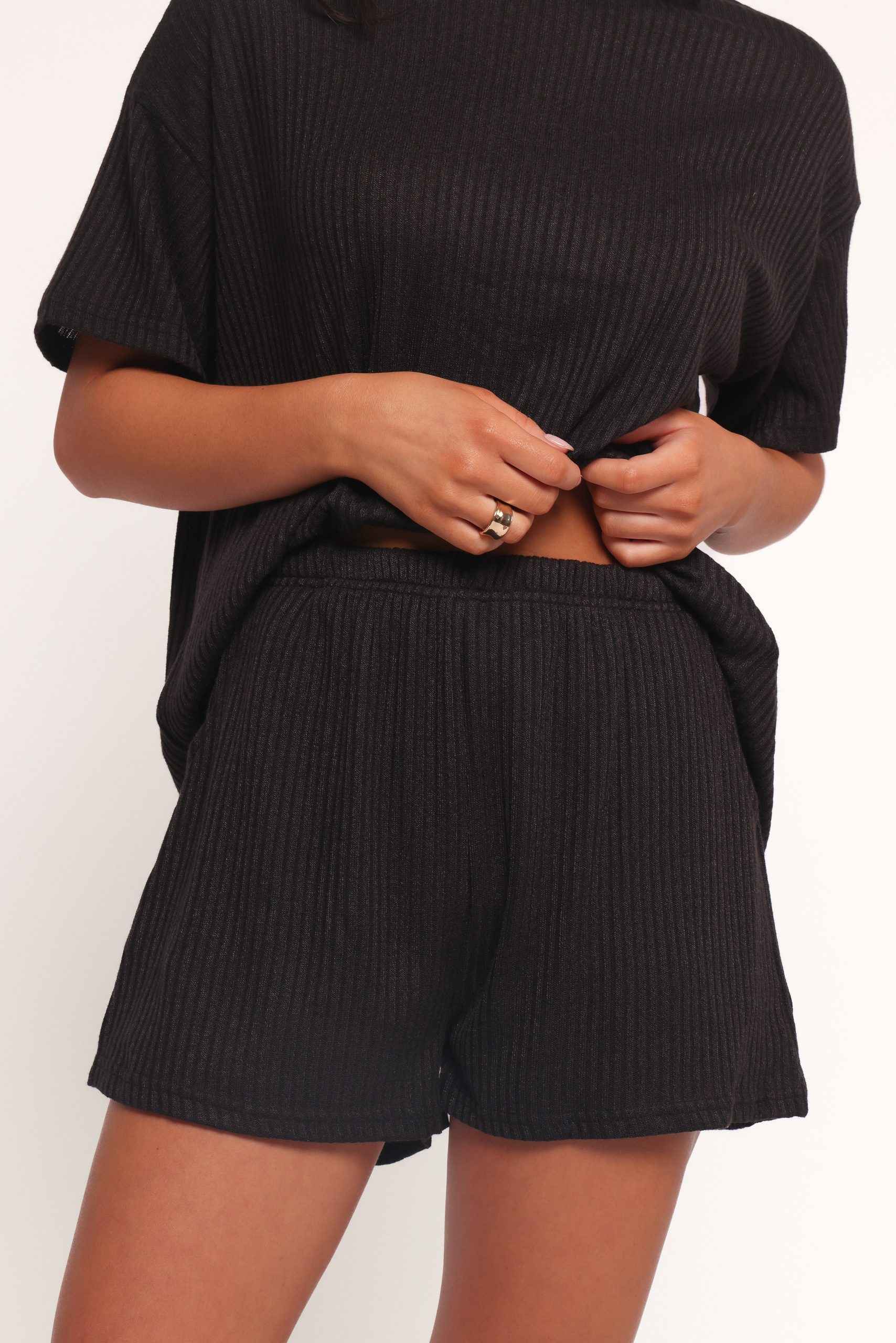 Granger Knit Short Set - Black - Image 6