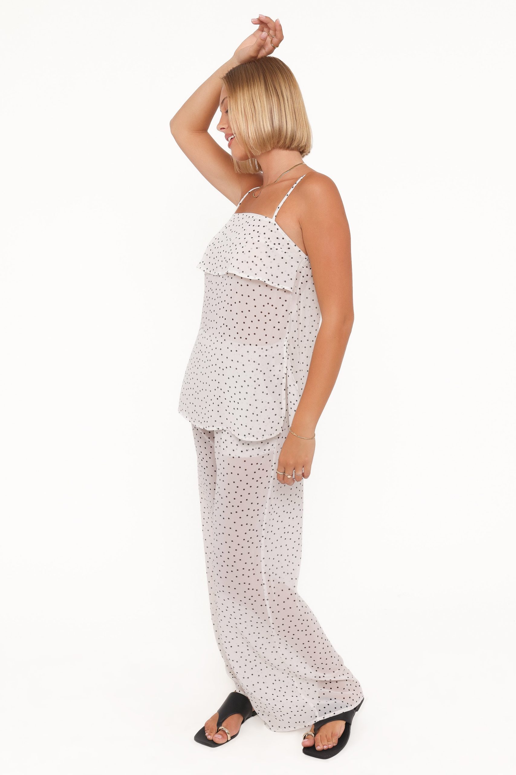 Hazel Pant Set - Cream Polka Dot - Image 2