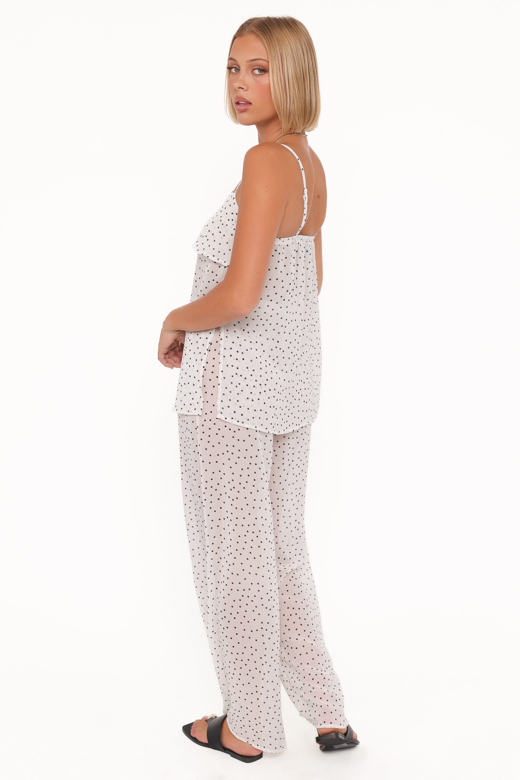 Hazel Pant Set - Cream Polka Dot - Image 4
