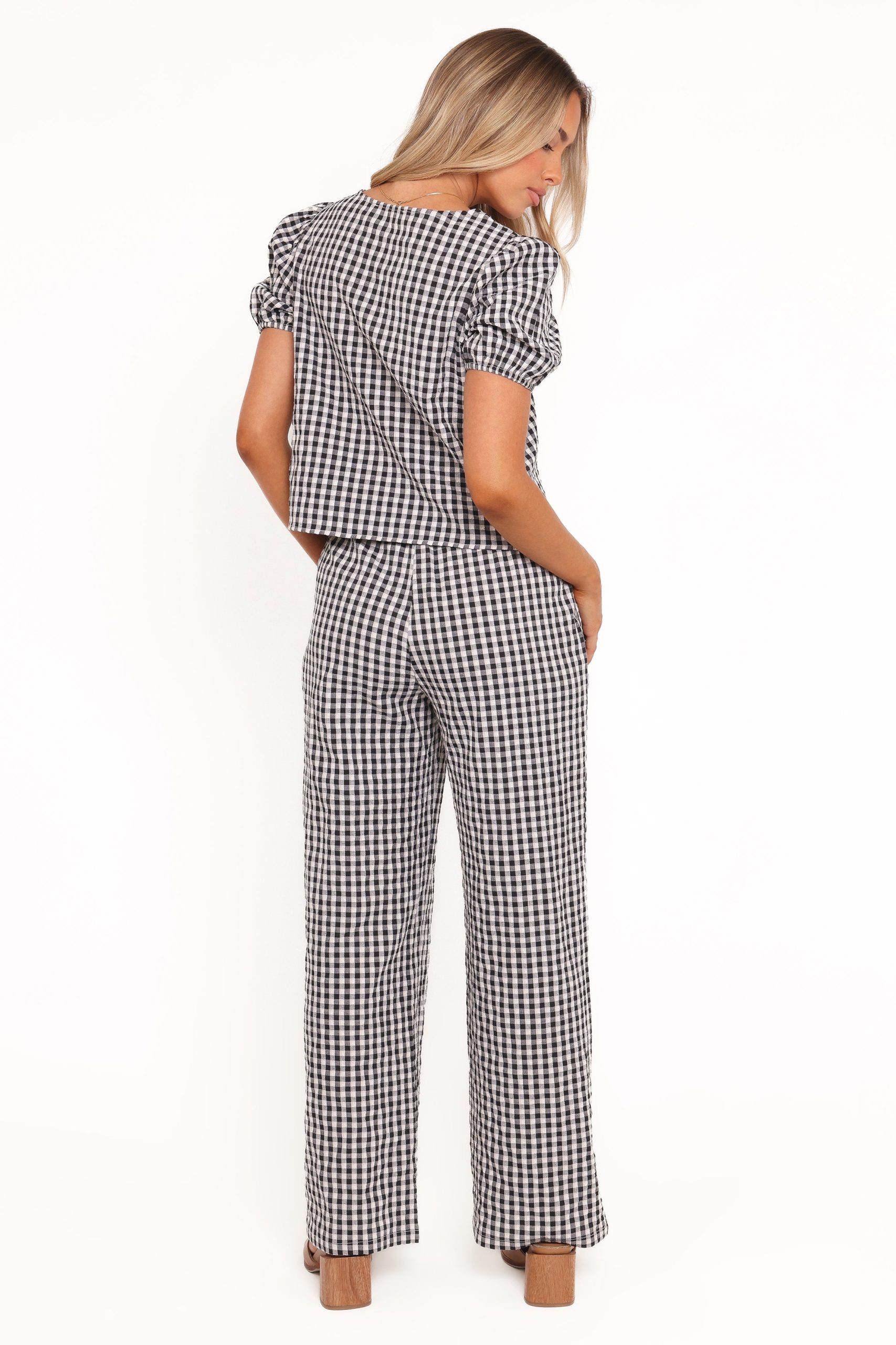 Hilda Pant Set - Black Gingham - Image 4
