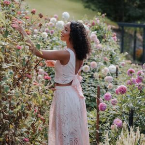 Isabelle Maxi Skirt Set - Pink
