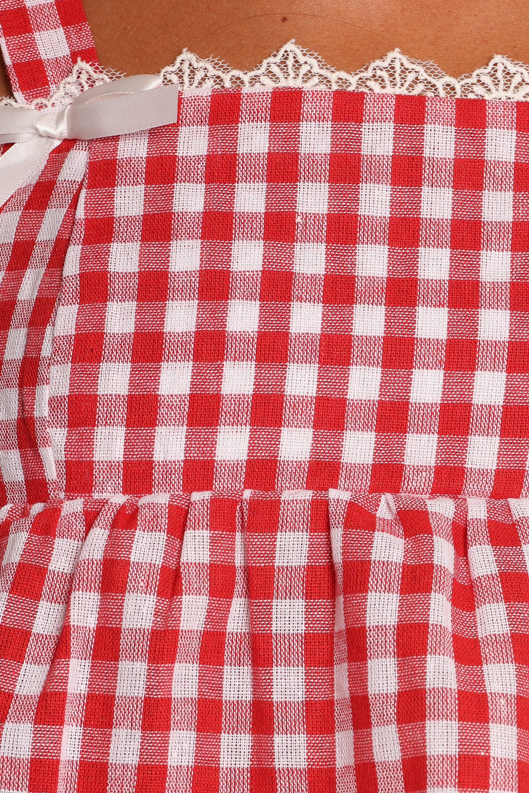 Isidore Gingham Short Set - Red - Image 9