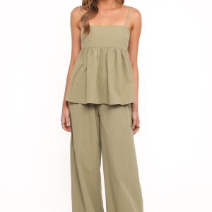 Jessica Pant Set - Olive