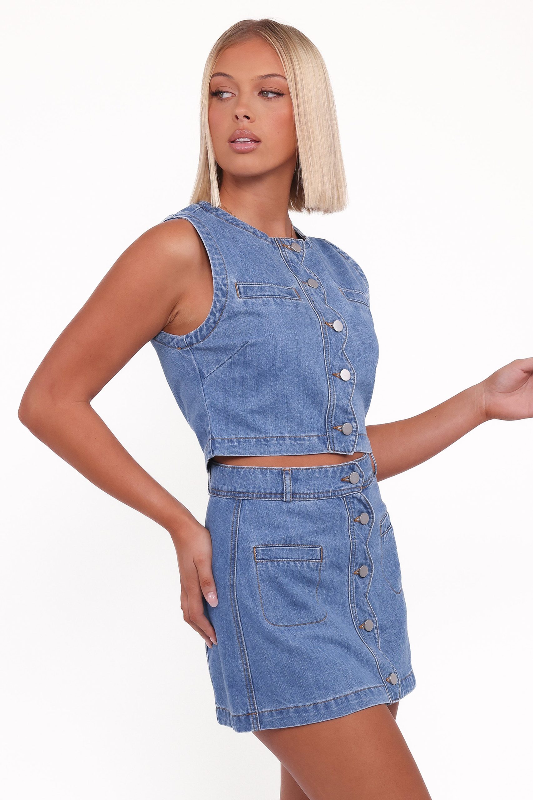 Karish Skirt Set - Medium Denim - Image 3