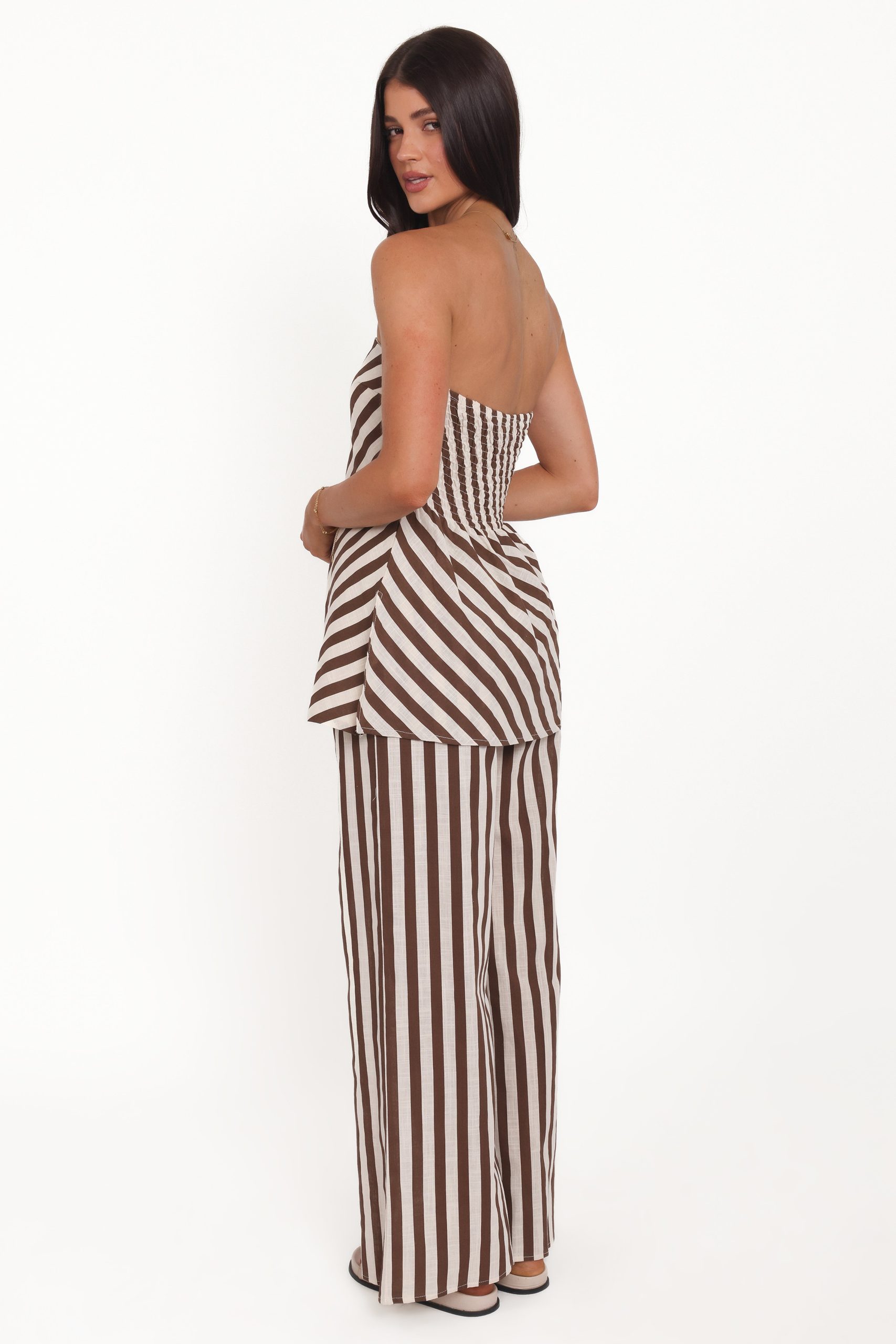 Kim Pant Set - Brown Stripe - Image 4
