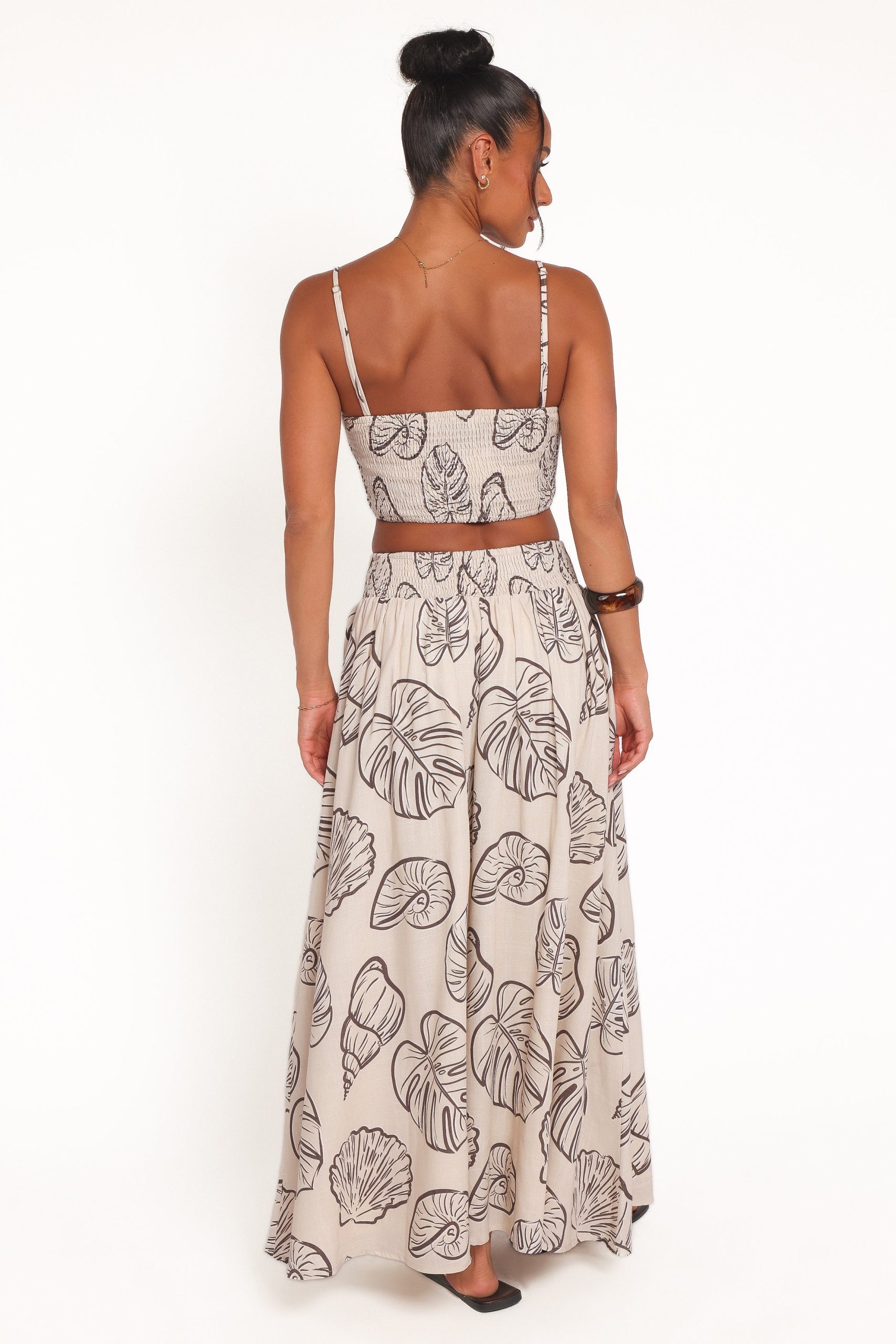 Kristy Maxi Skirt Set - Cream Shells - Image 5