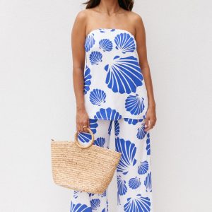Kristy Pant Set - Blue Shell