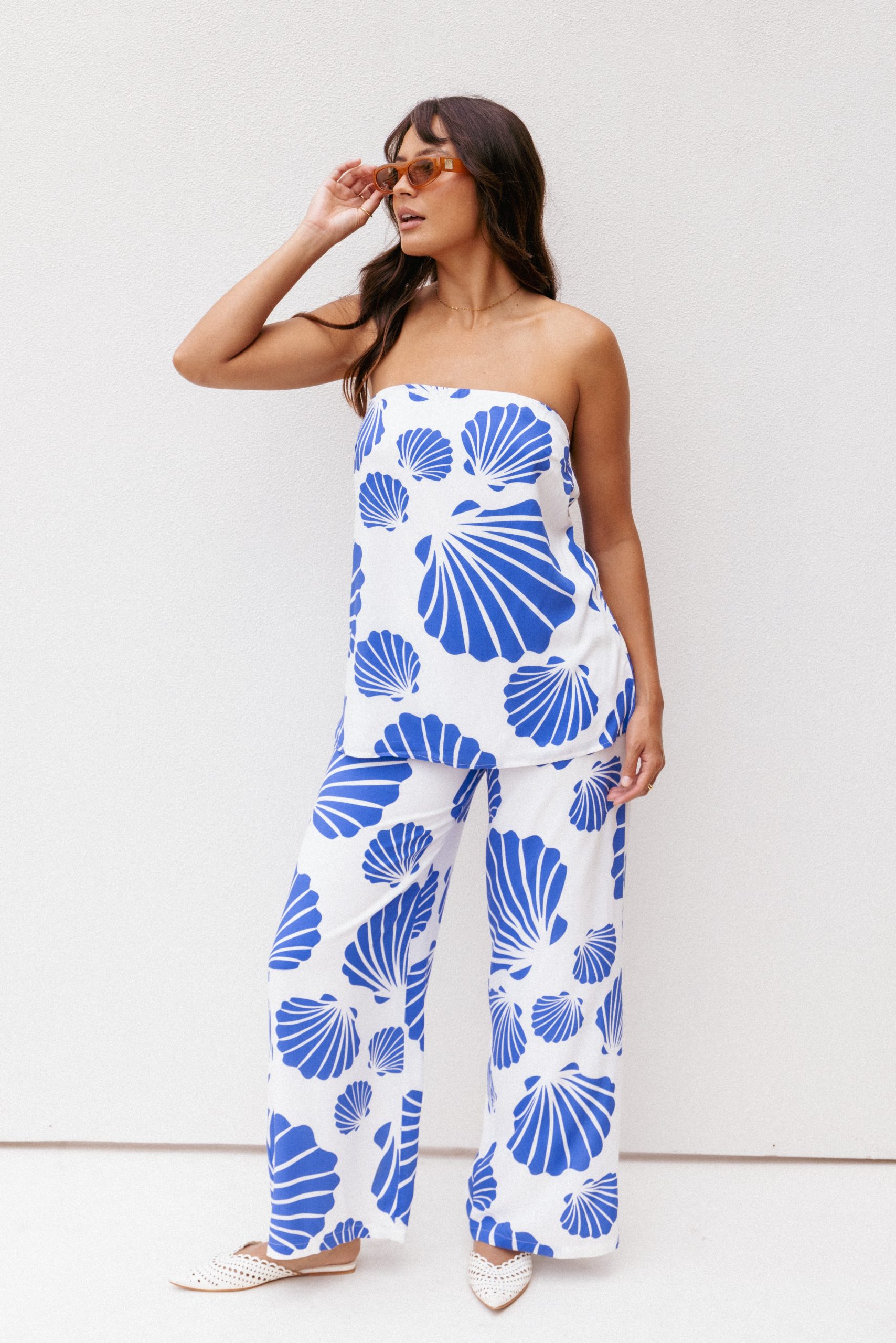Kristy Pant Set - Blue Shell - Image 9