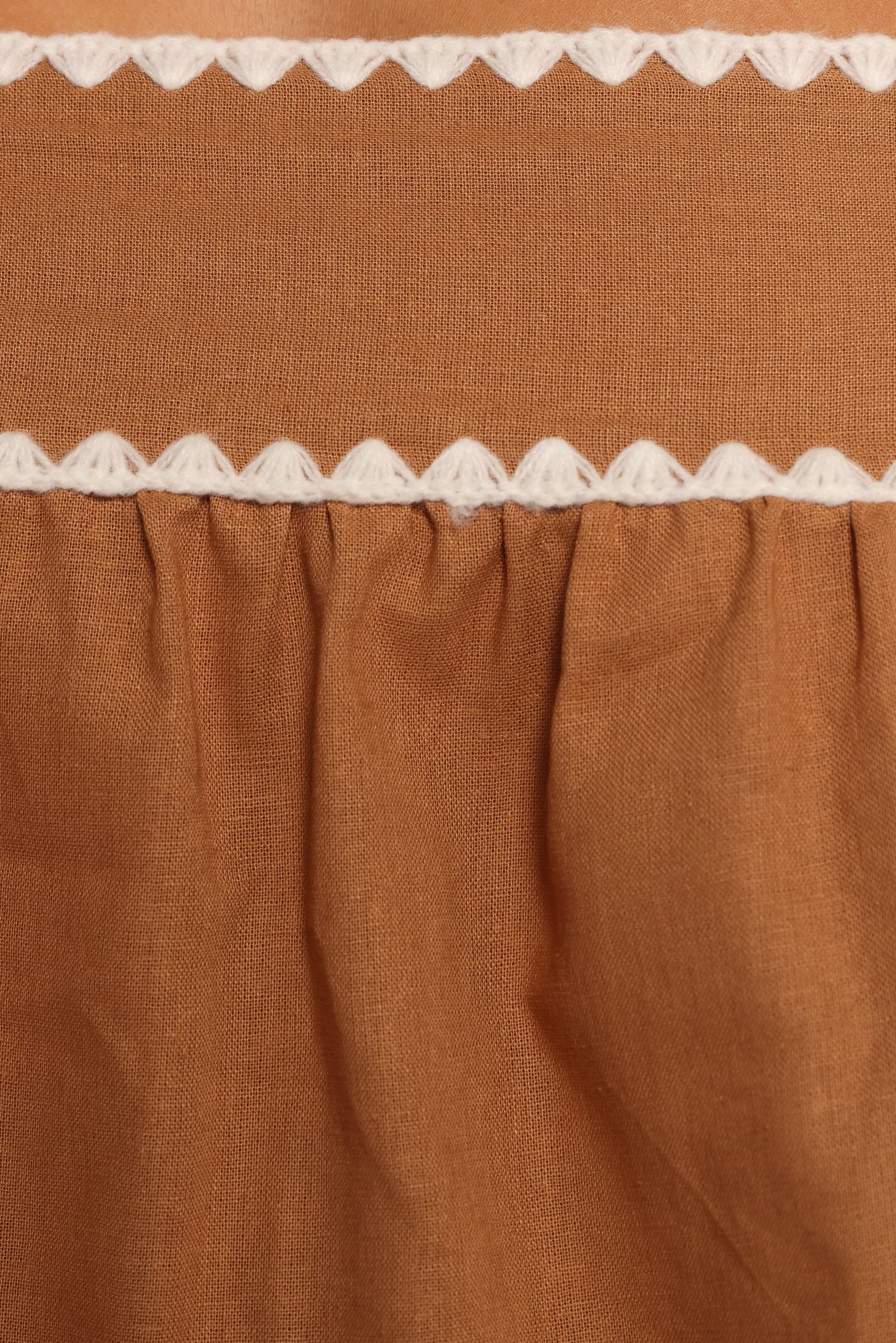 Lila Short Set - Tan White - Image 8