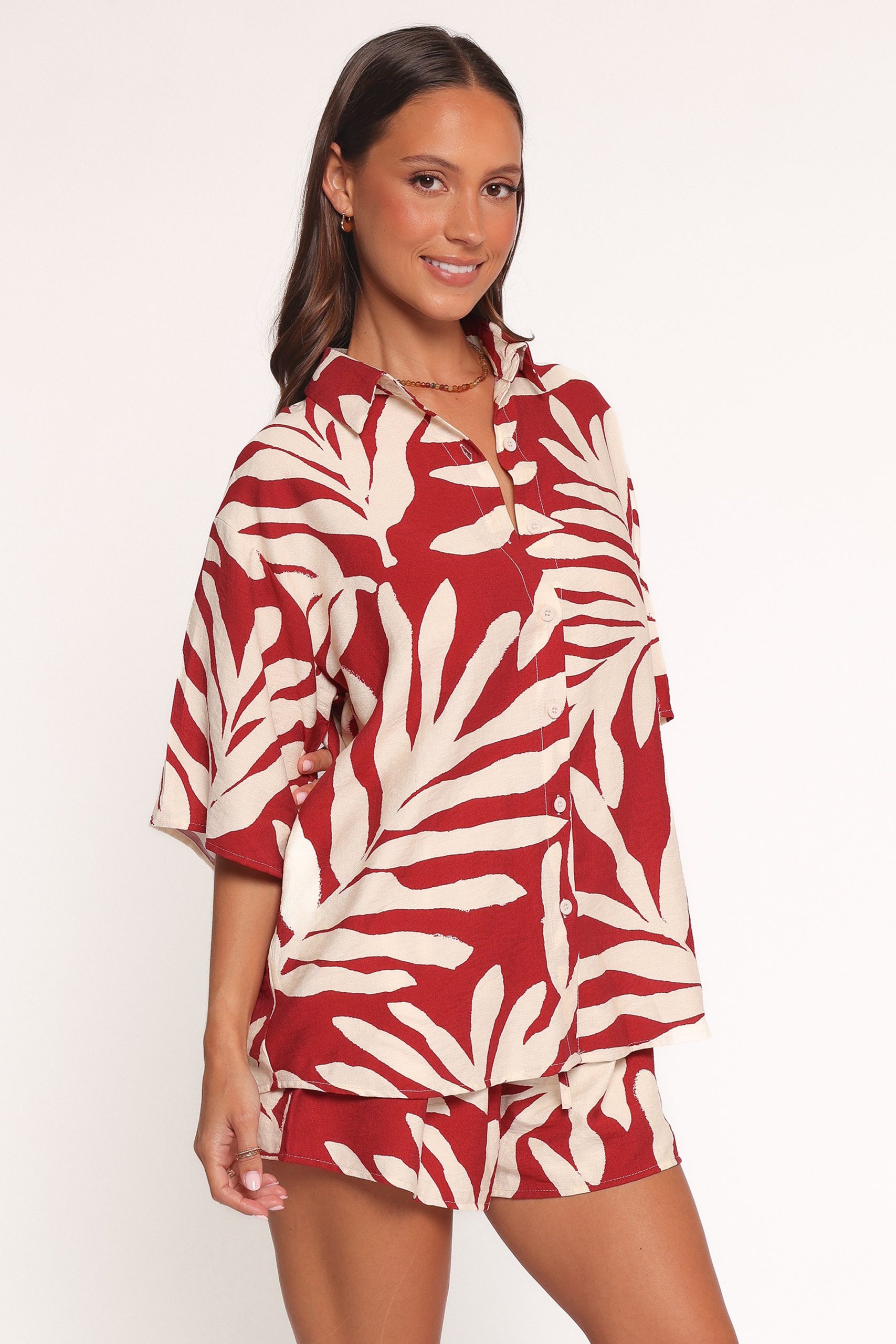 Lilo Short Set - Red Palm Print - Image 3