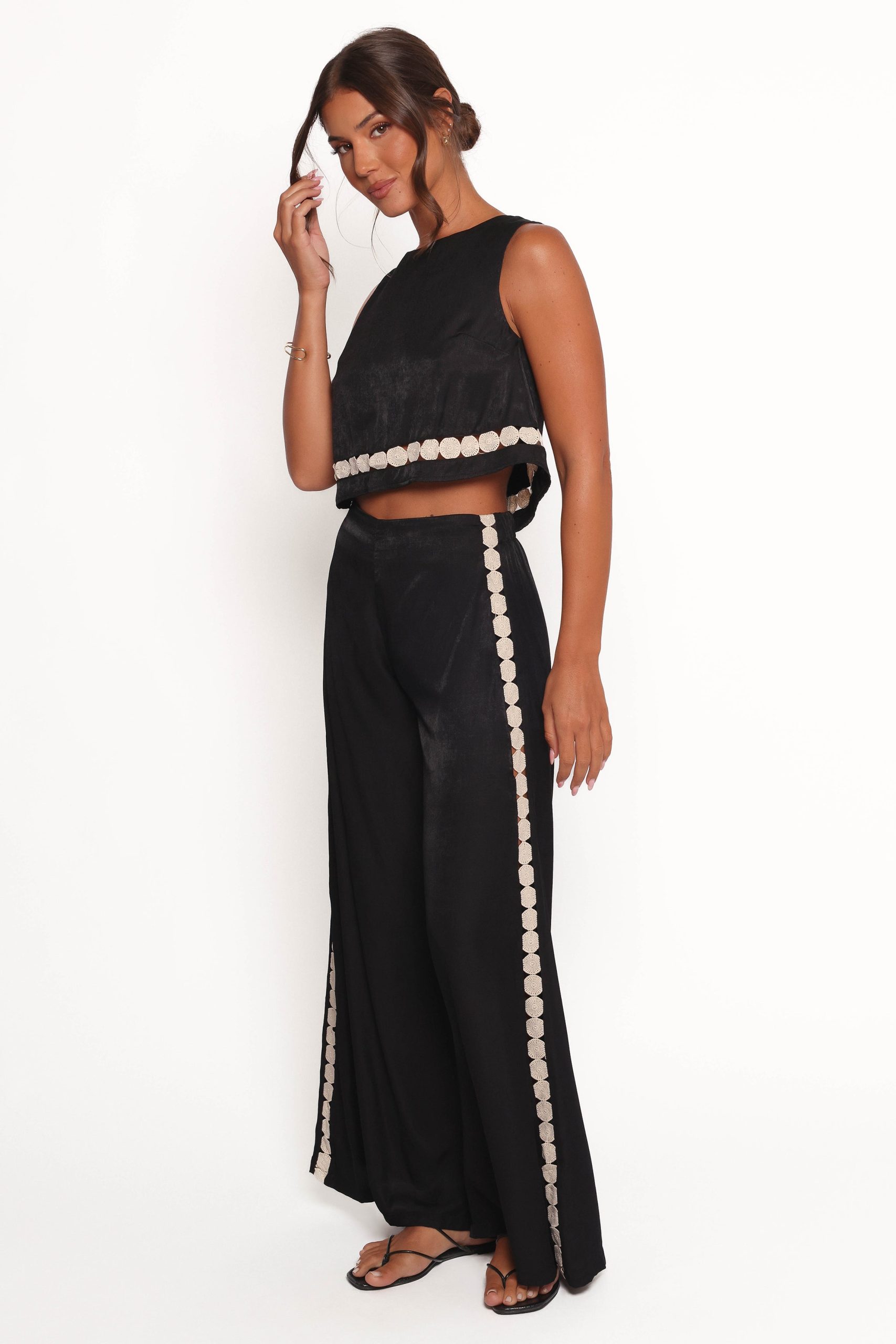 Margarete Pant Set - Black Cream - Image 5