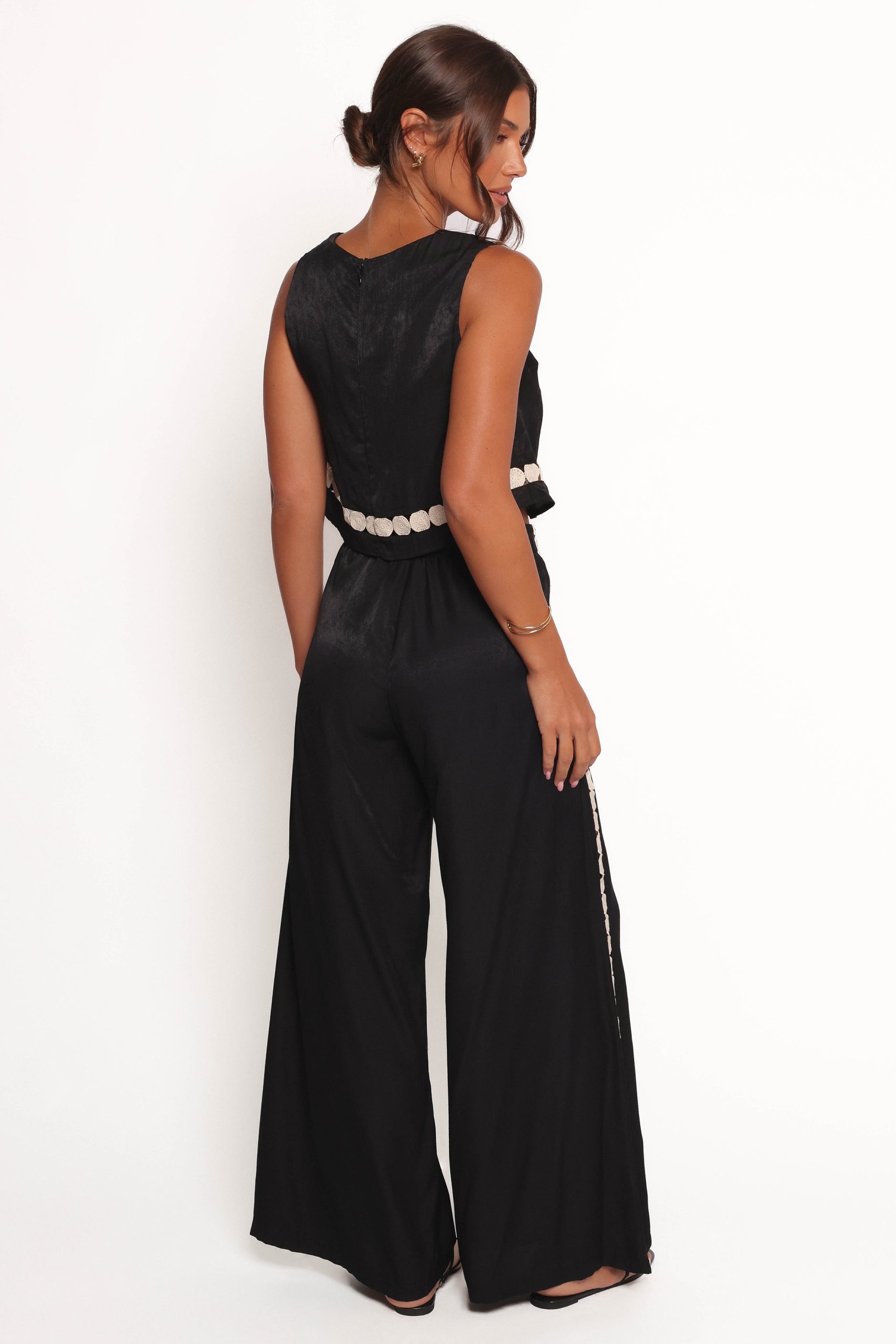 Margarete Pant Set - Black Cream - Image 3