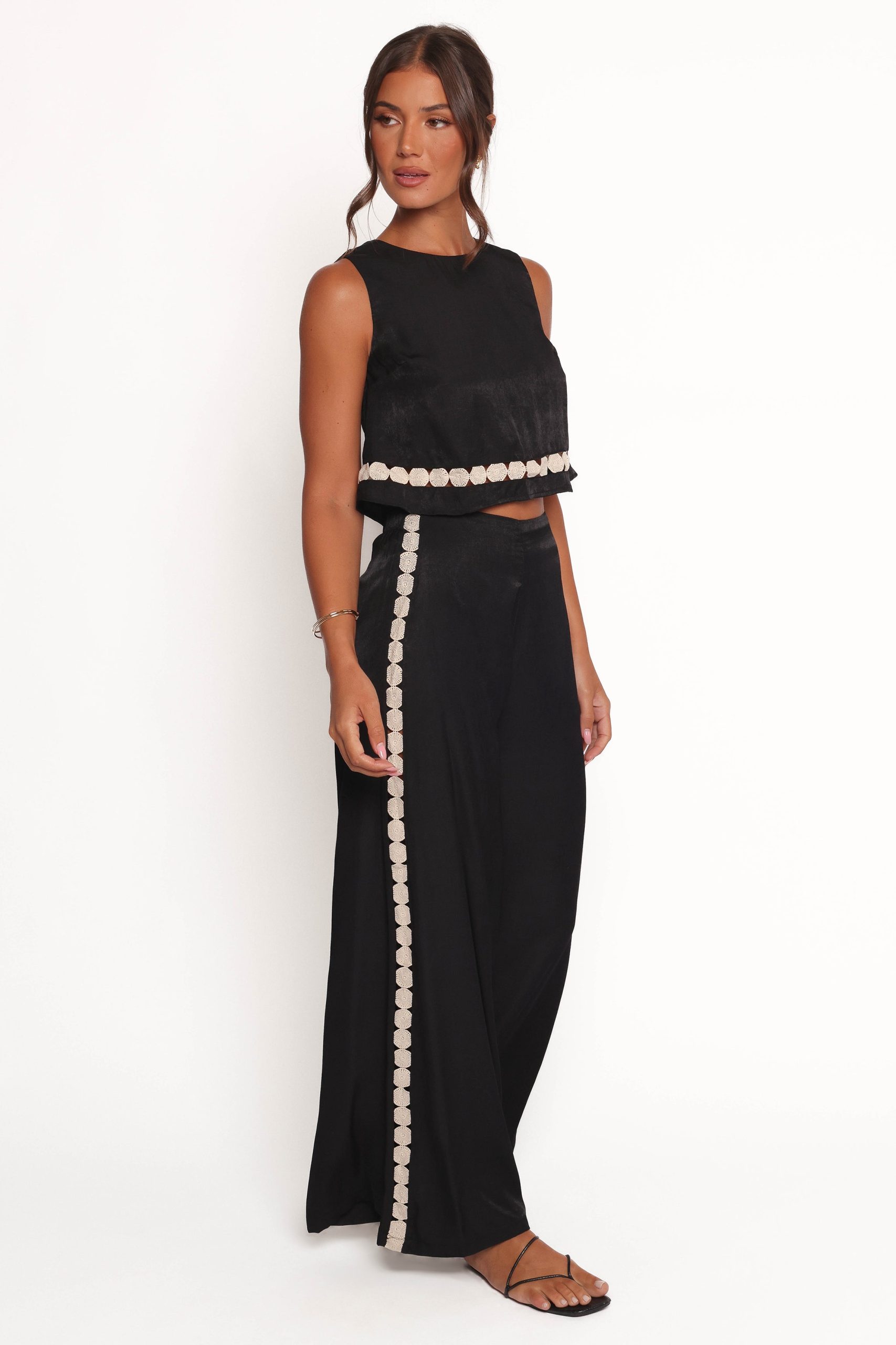 Margarete Pant Set - Black Cream - Image 6