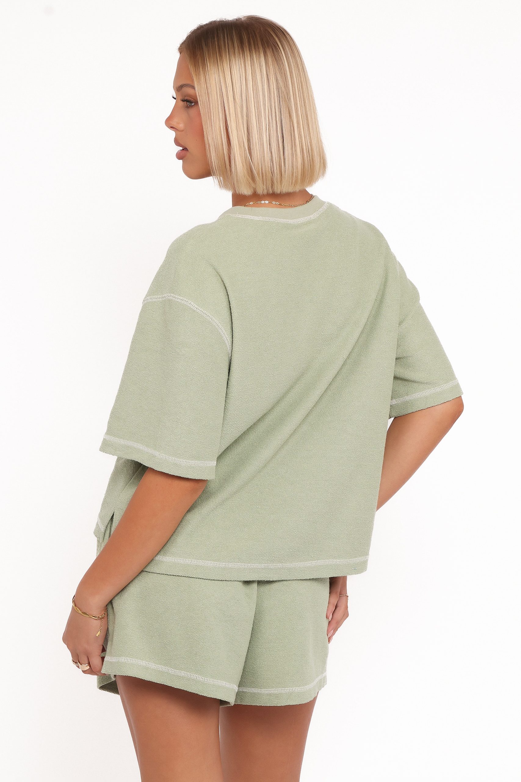 Melody Knit Short Set - Matcha - Image 5