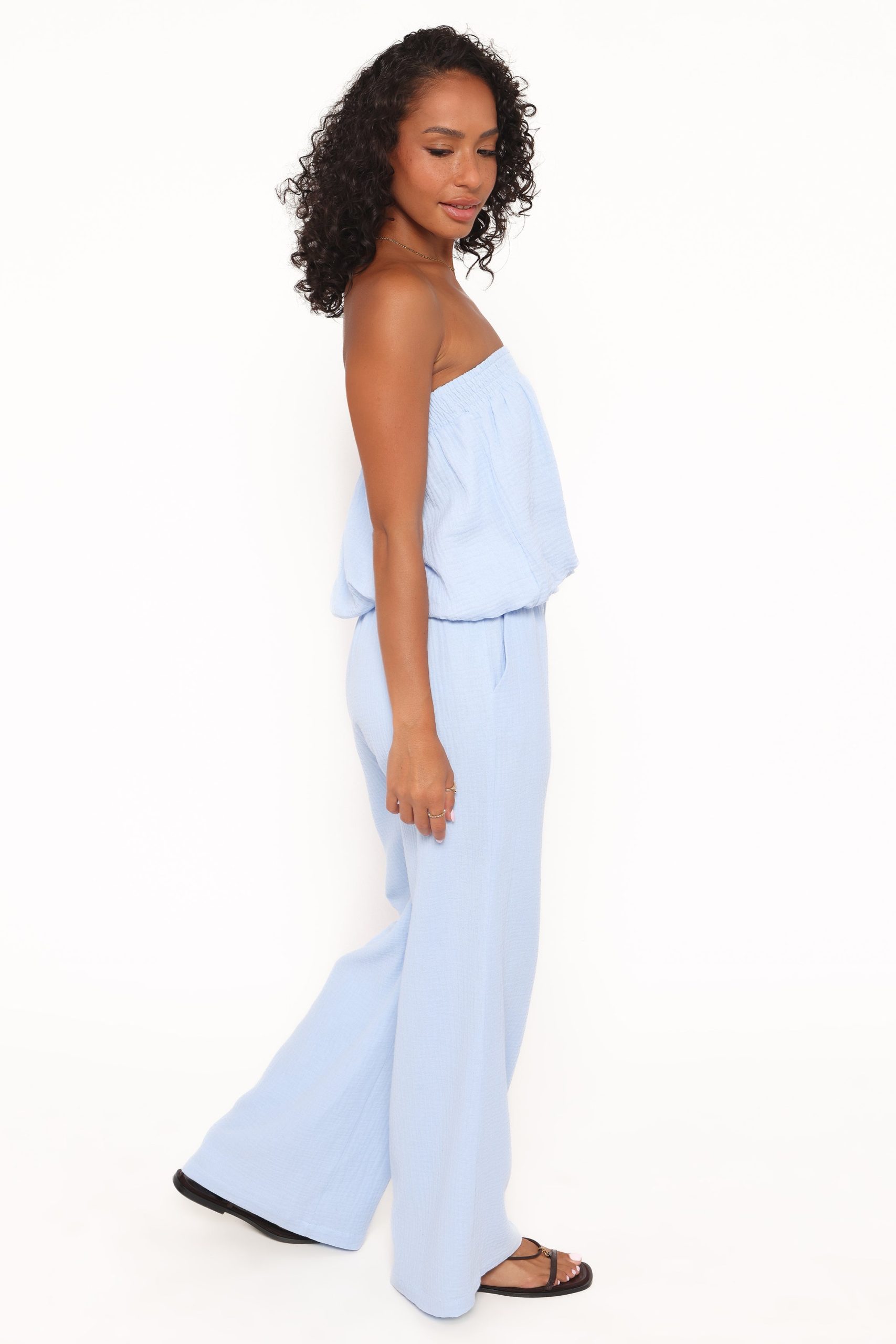 Olivia Pant Set - Baby Blue - Image 3