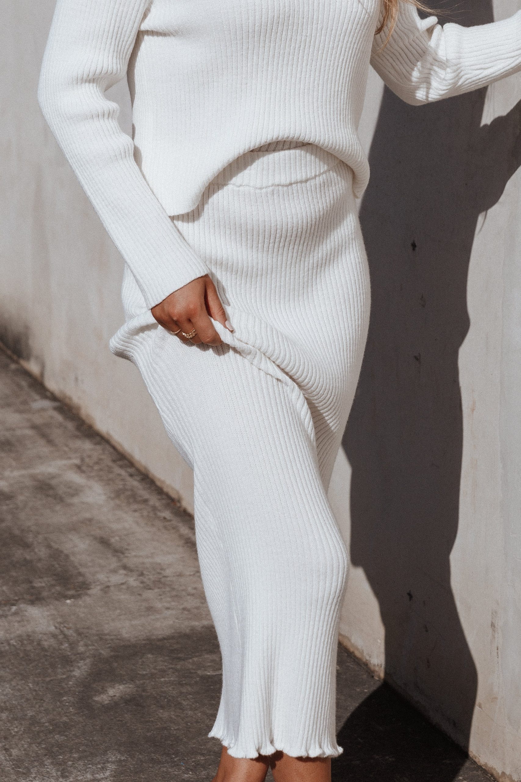 Payton Knitted Set - White - Image 4