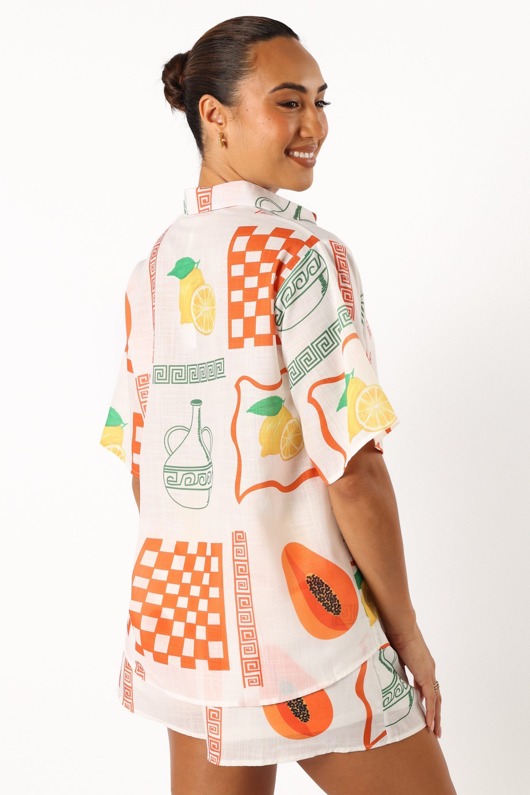 Piccolo Short Set - White Orange - Image 6