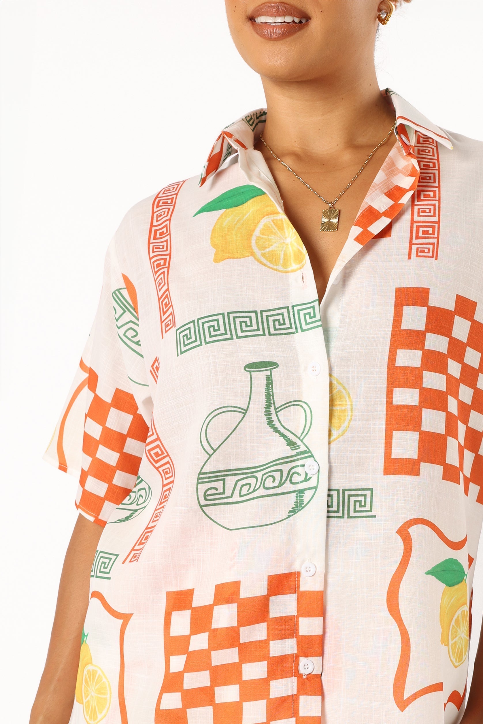Piccolo Short Set - White Orange - Image 8