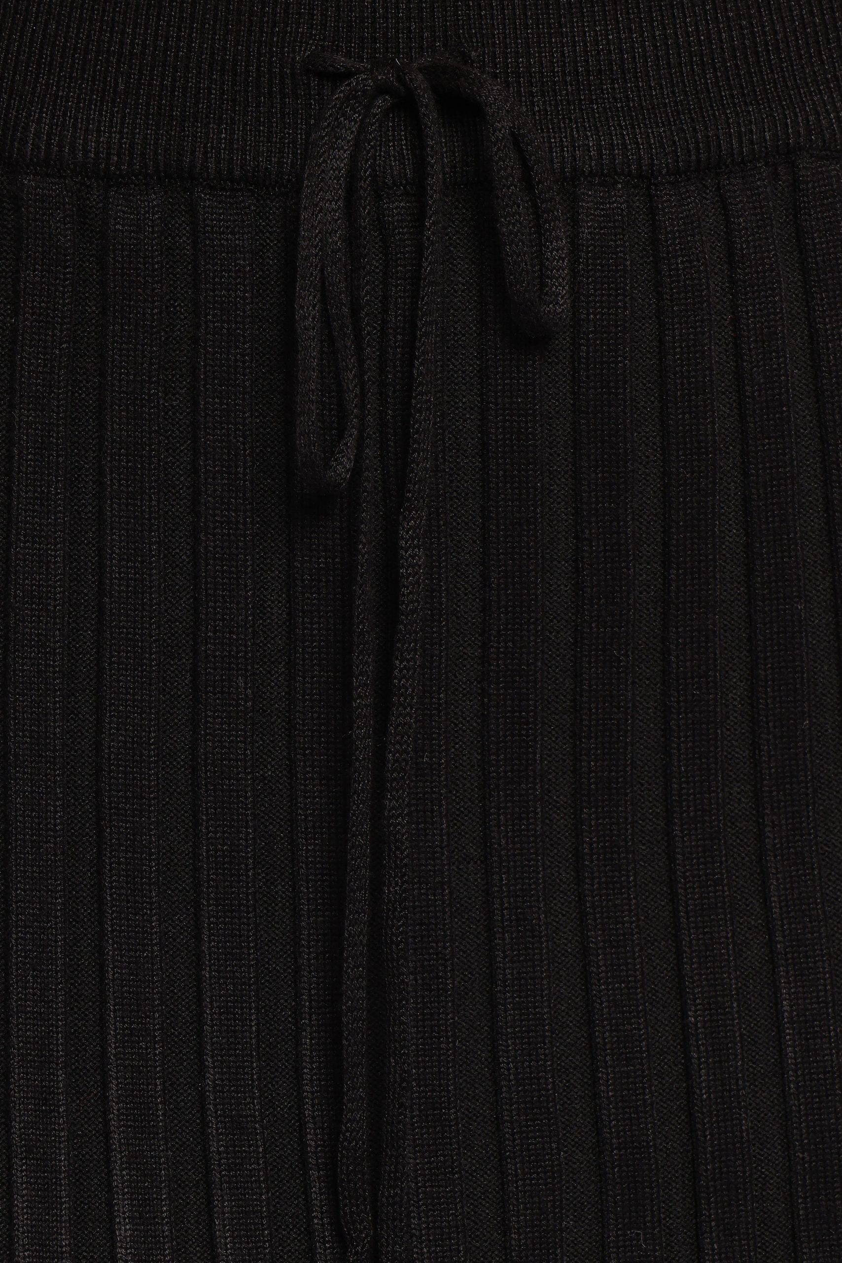Richelle Ribbed Knit Skirt Set - Black - Image 7