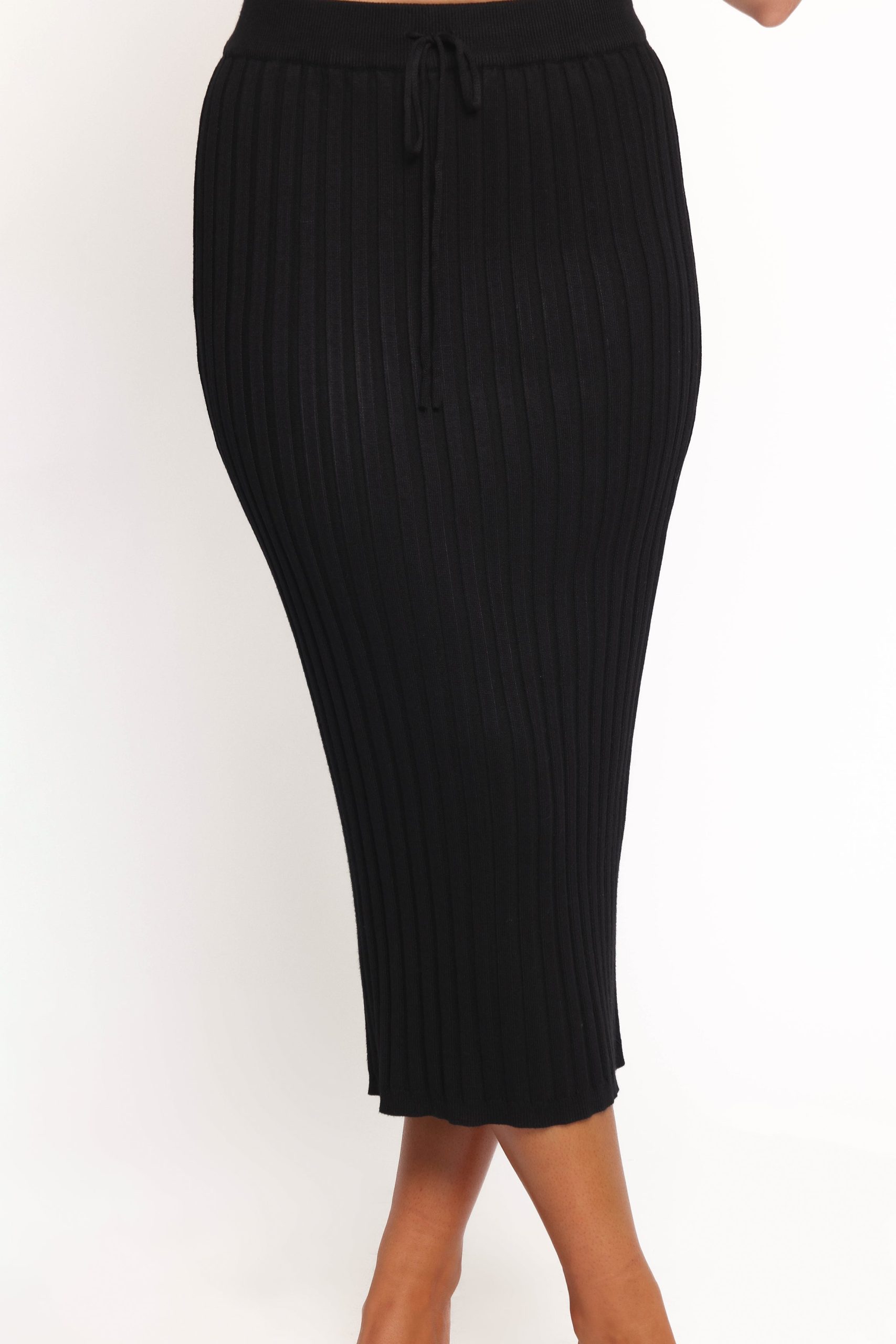 Richelle Ribbed Knit Skirt Set - Black - Image 6
